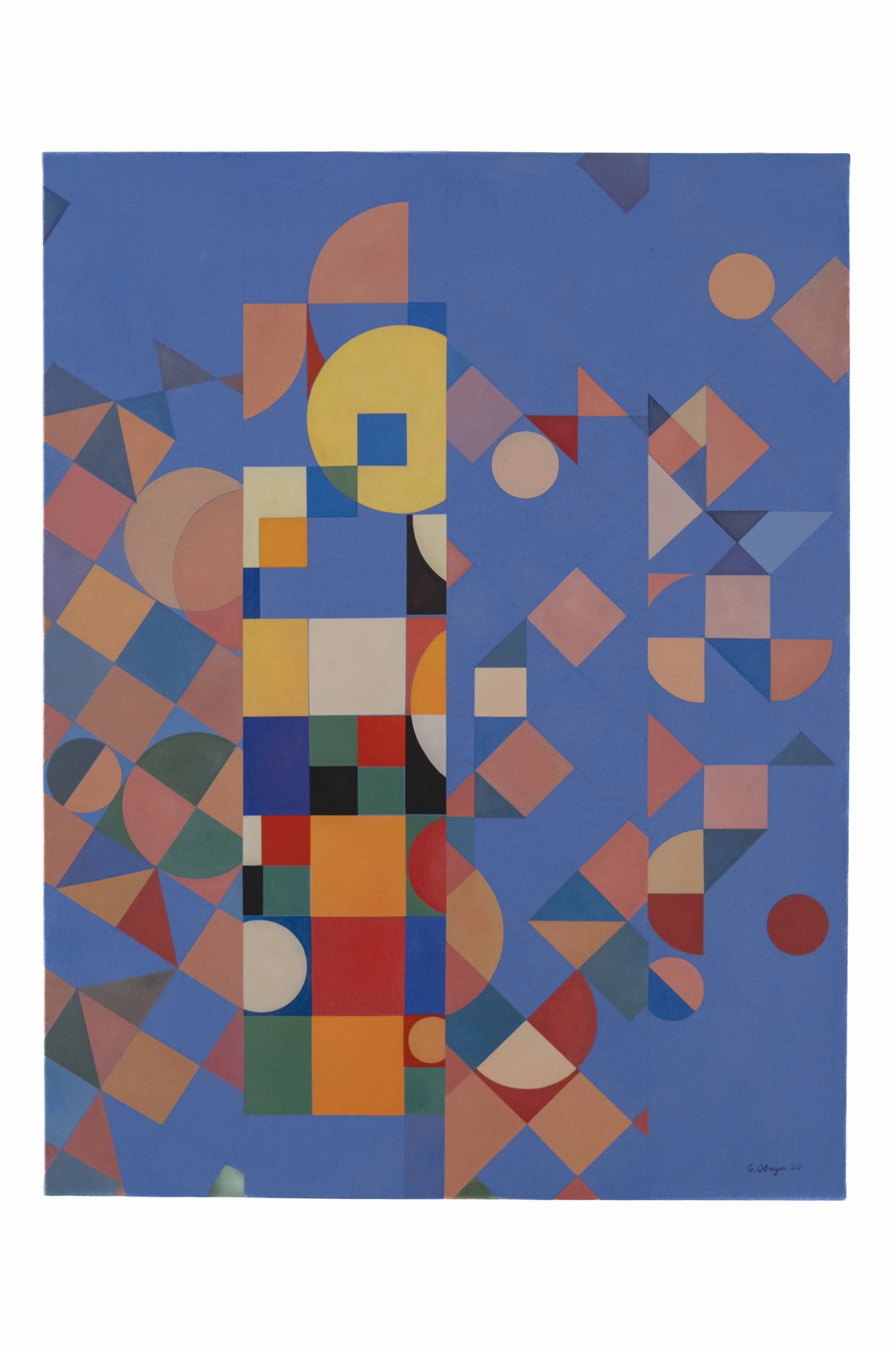 Totem, 2020, Oil on canvas, 116 X 89 cm