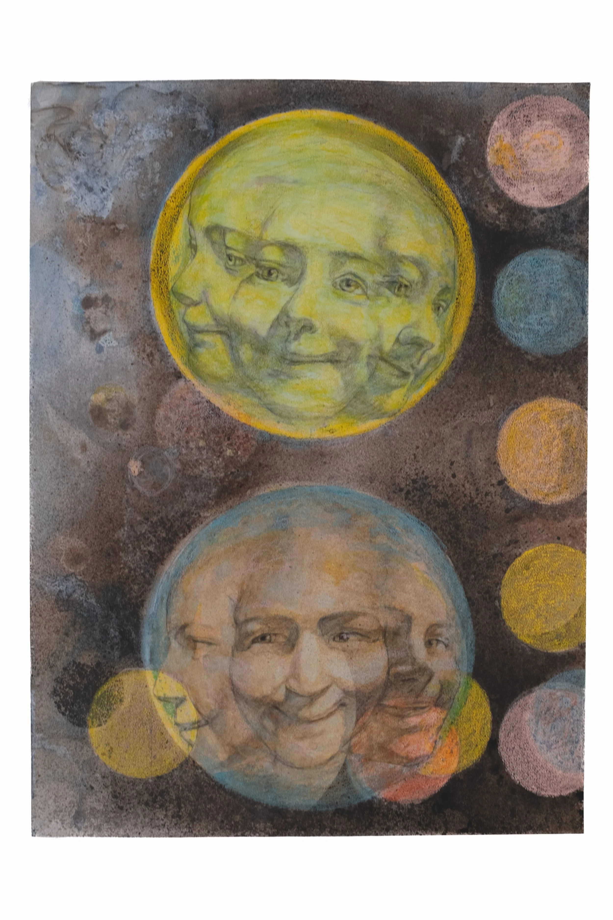 Allegro I, 2016, Acrylic, oil pastel, india ink, on paper, 81 X 60 cm