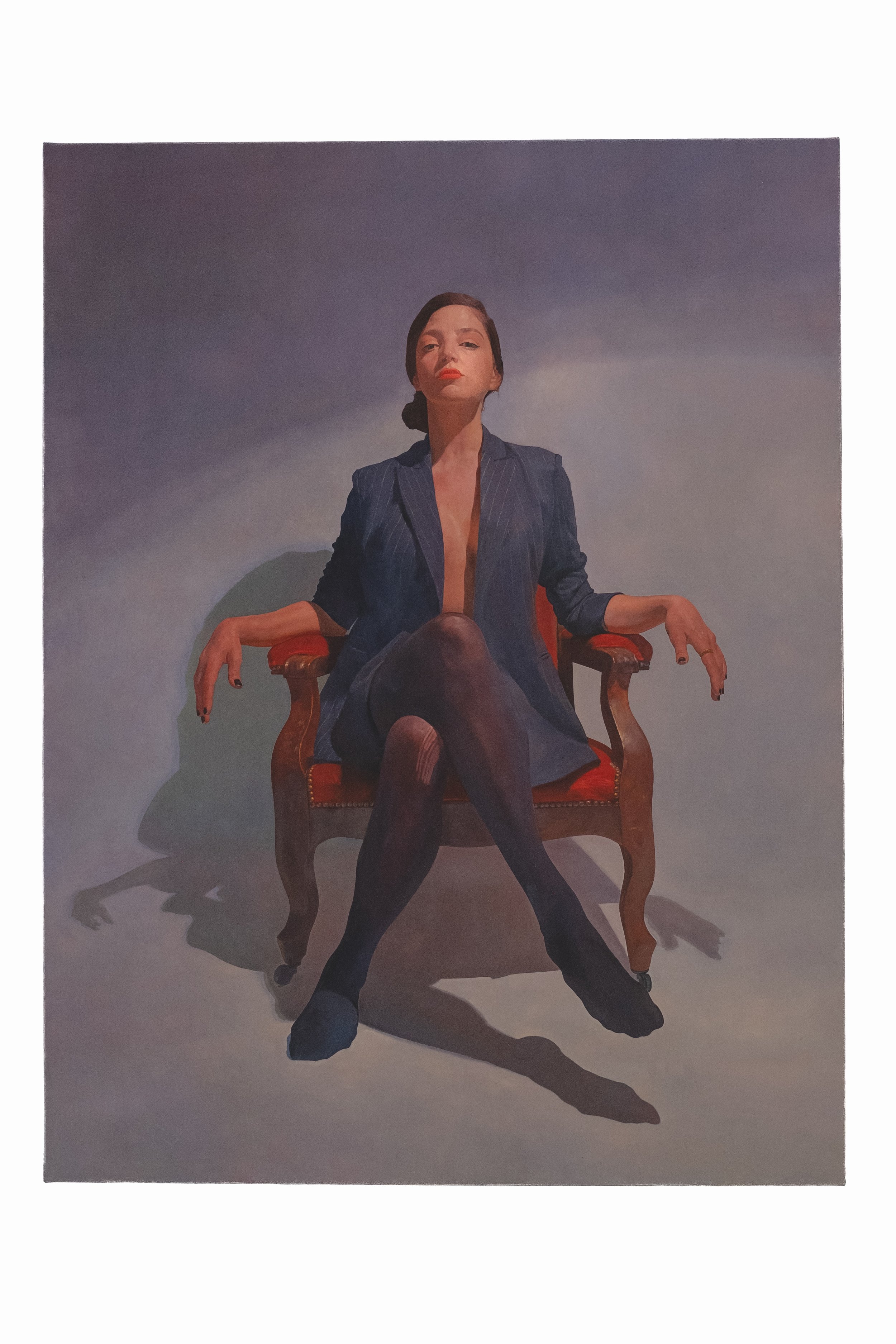 Portrait de Femme, 2023, Oil on canvas, 116 X 89 cm