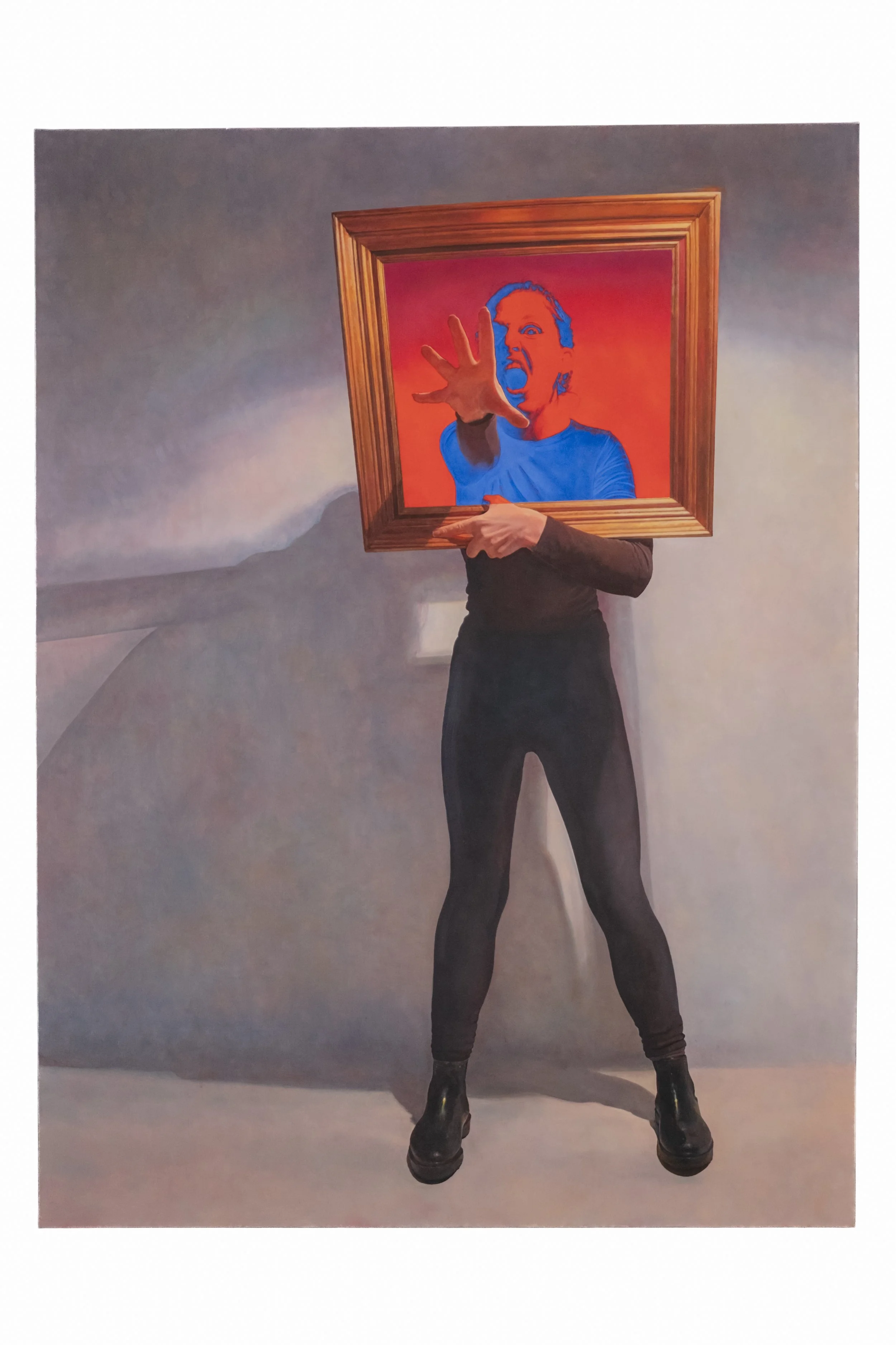 Le Cadre, 2024, Oil on canvas, 130 X 97 cm