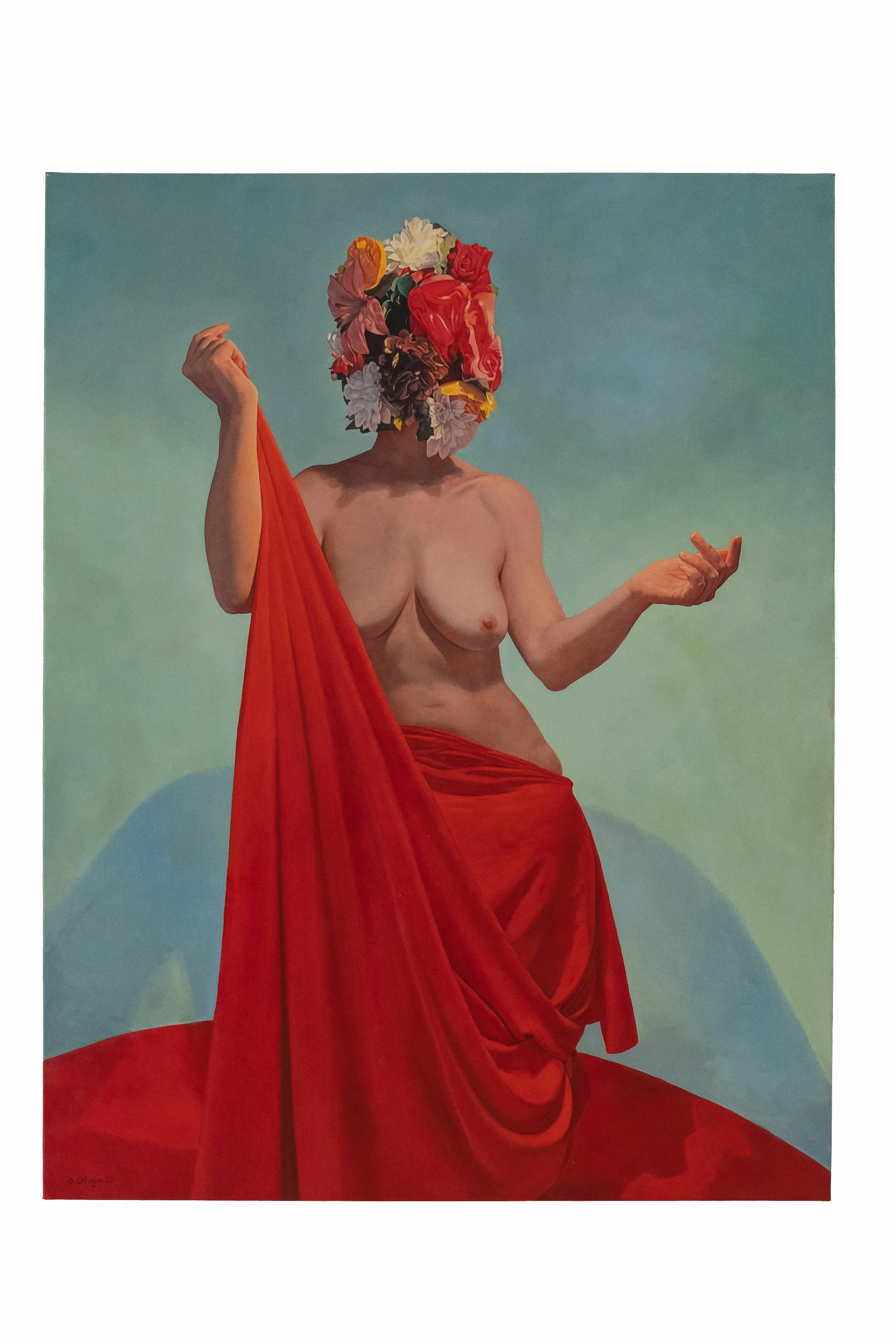 Flora, 2020, Oil on canvas, 116 X 89 cm