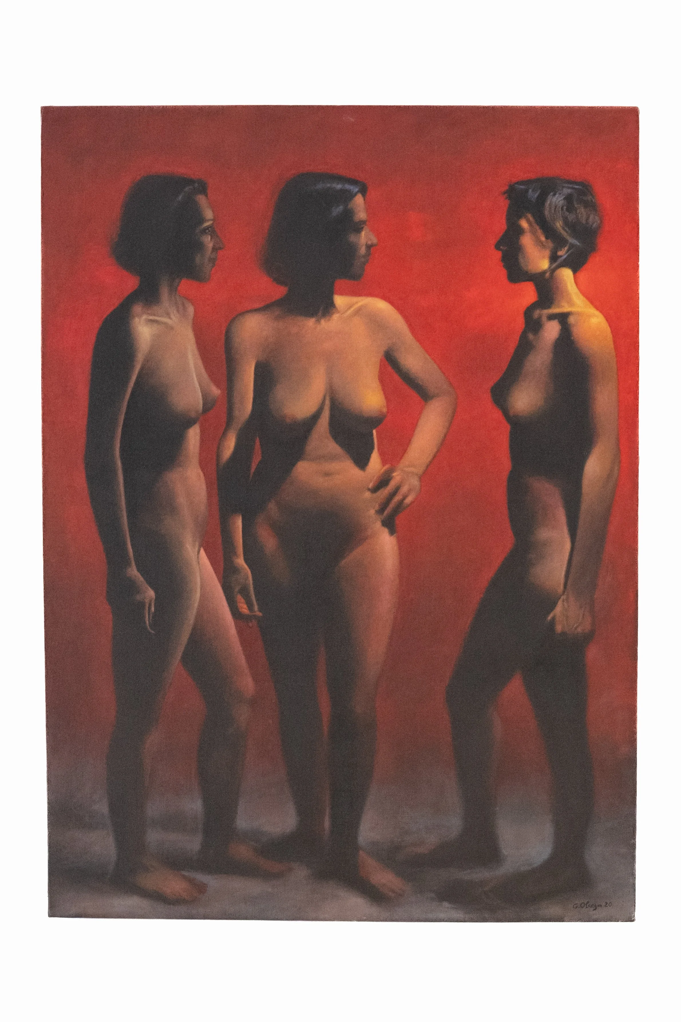 Rencontre, 2022, Oil on canvas, 100 X 73 cm