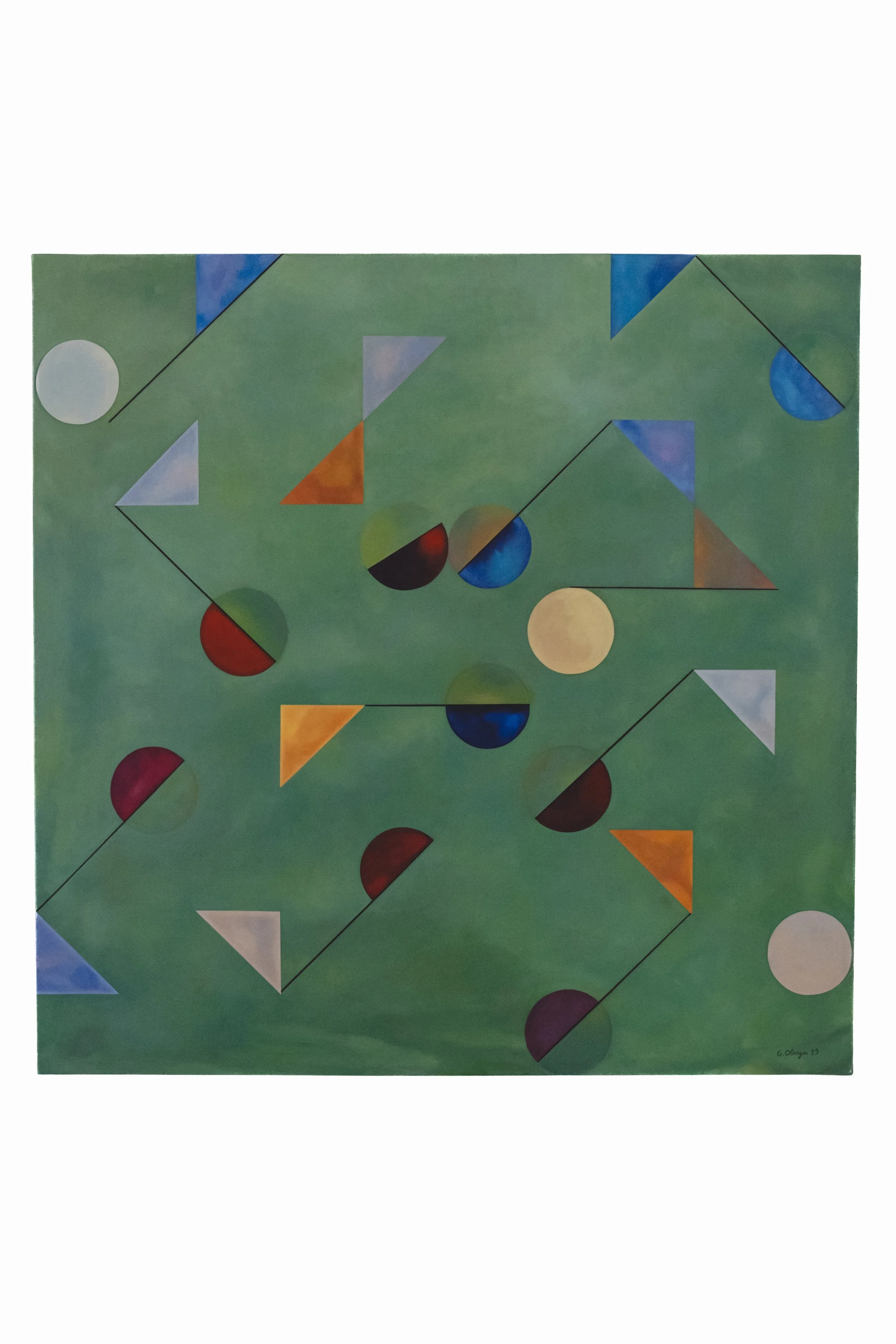 Floraison, 2019, Oil on canvas, 100 X 100 cm