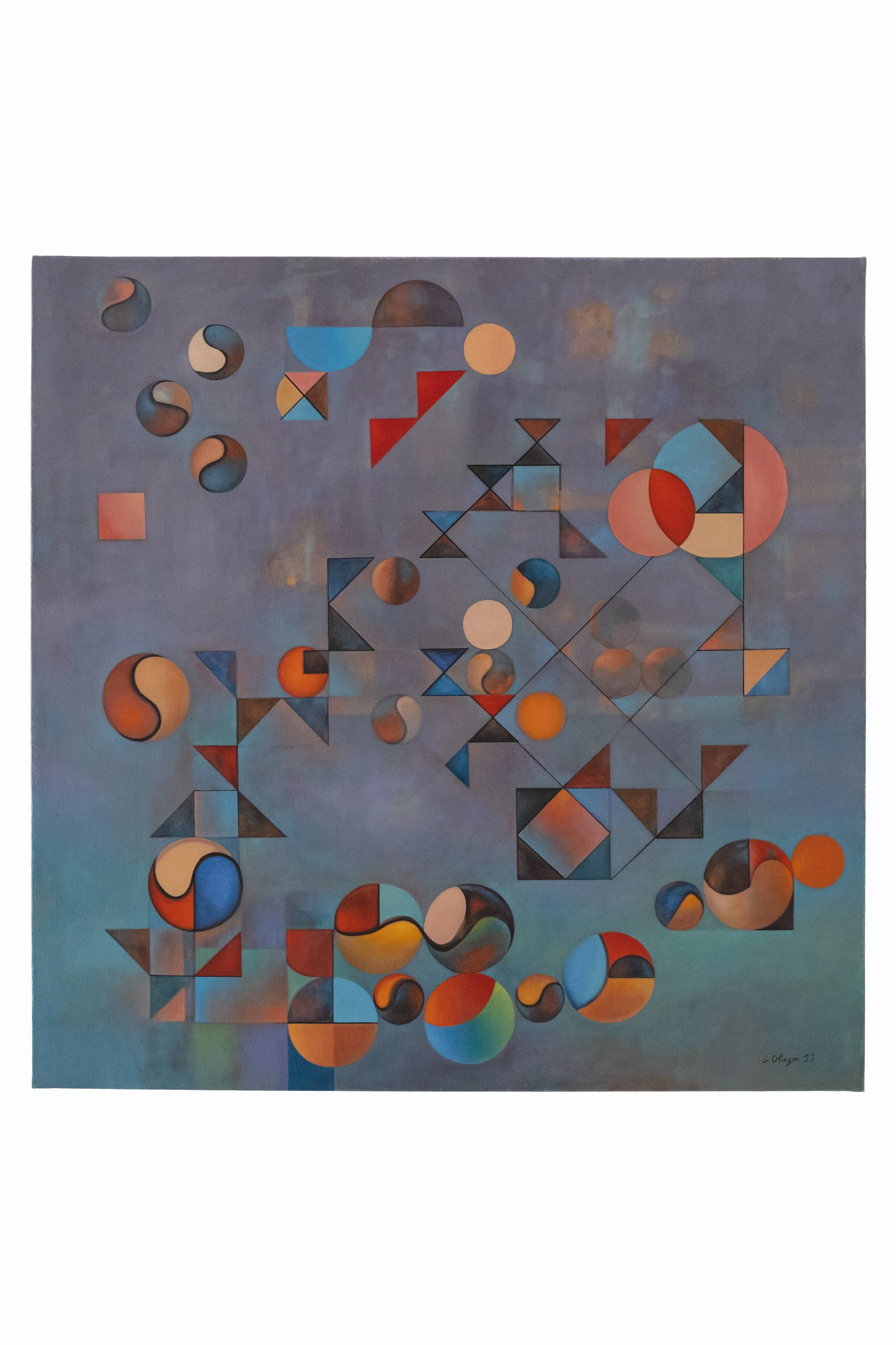 Fantaisie, 2019, Oil on canvas, 100 X 100 cm