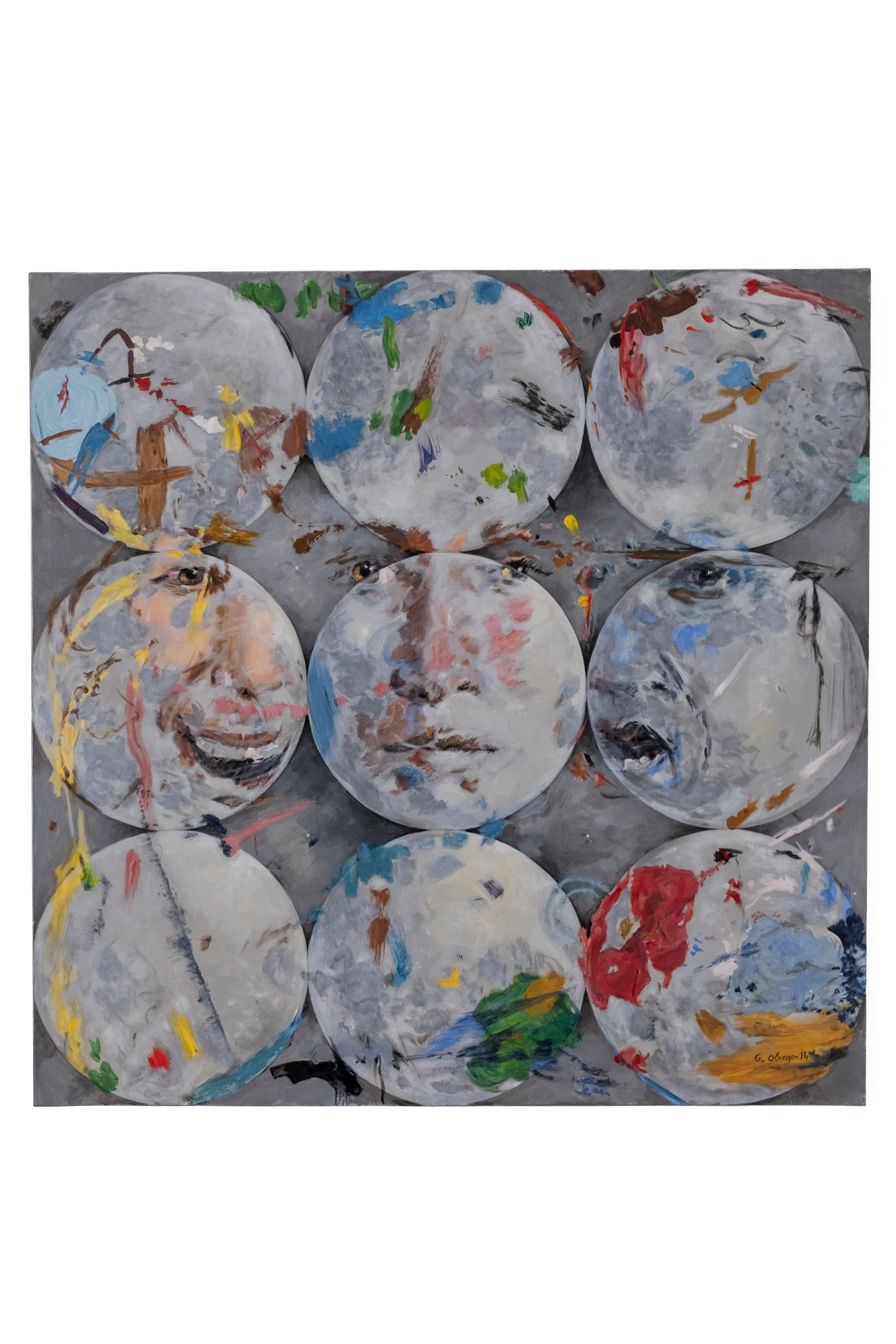 Humeurs, 2014 , Acrylic on canvas, 90 X 90 cm