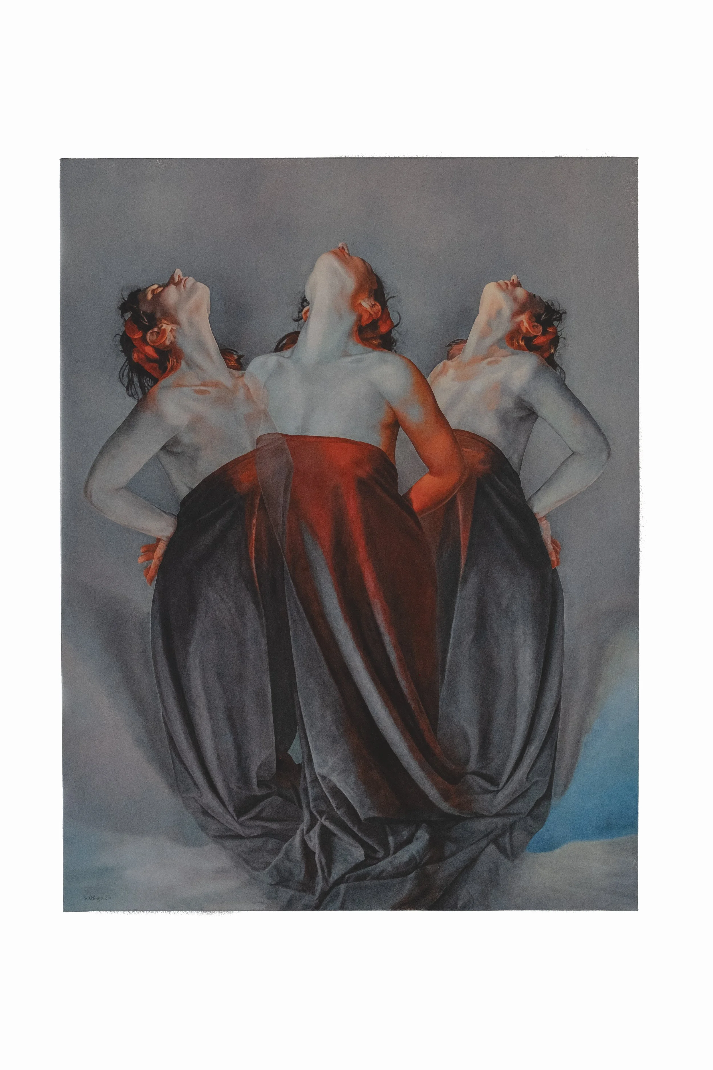 L'Attente, 2022, Oil on canvas, 116 X 89 cm