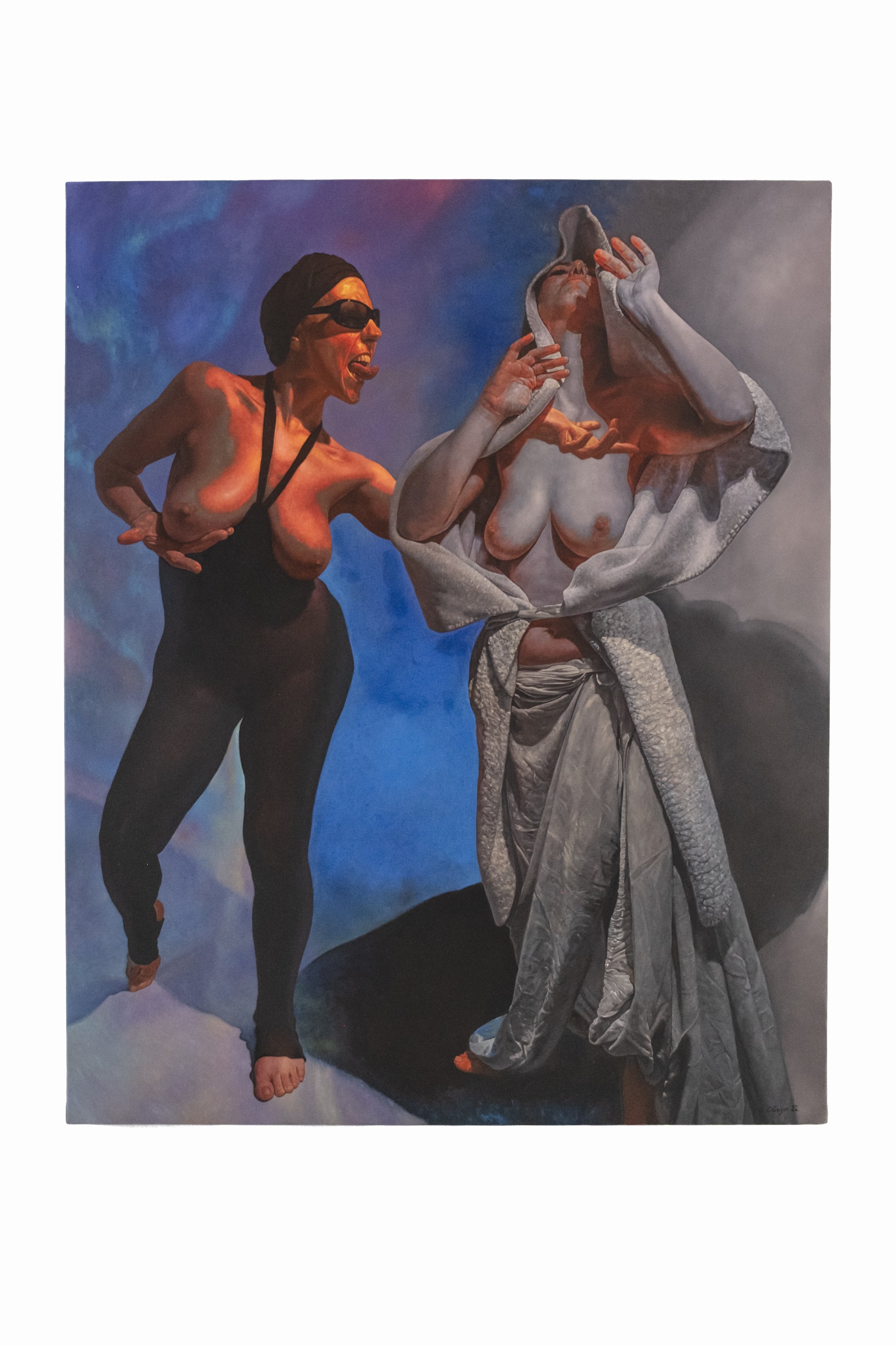 Tentation III, 2022, Oil on canvas, 100 X 81 cm