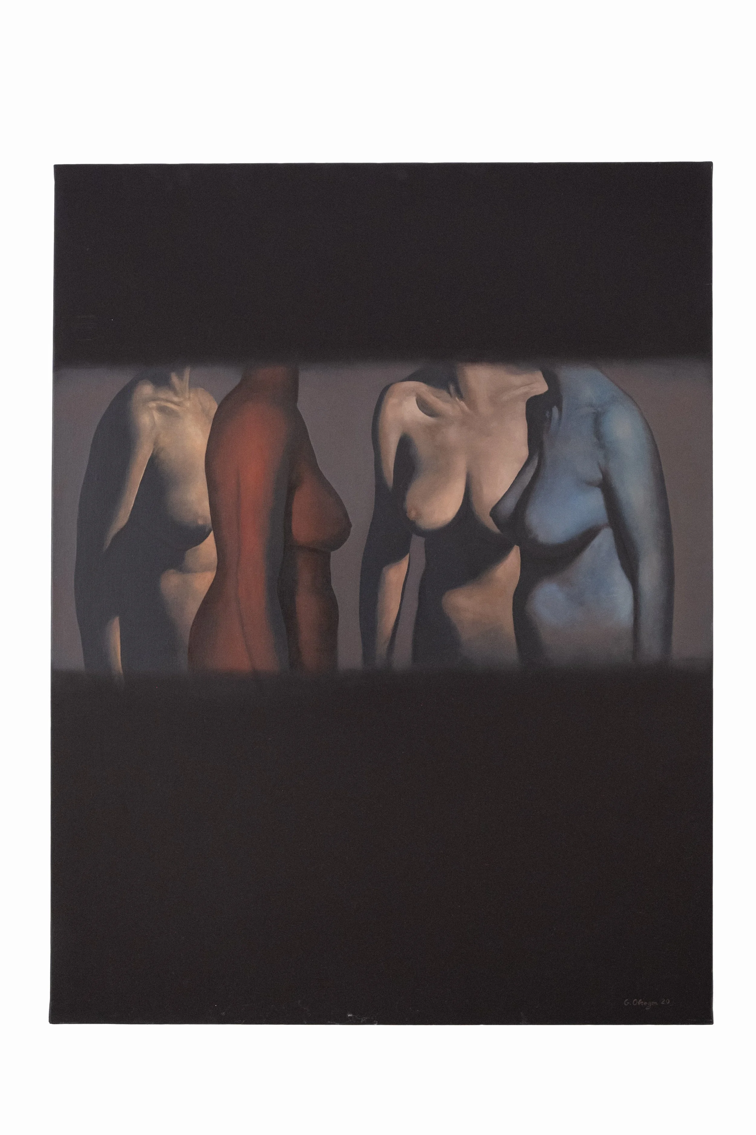 Bustes, 2020, Oil on canvas, 116 X 89 cm