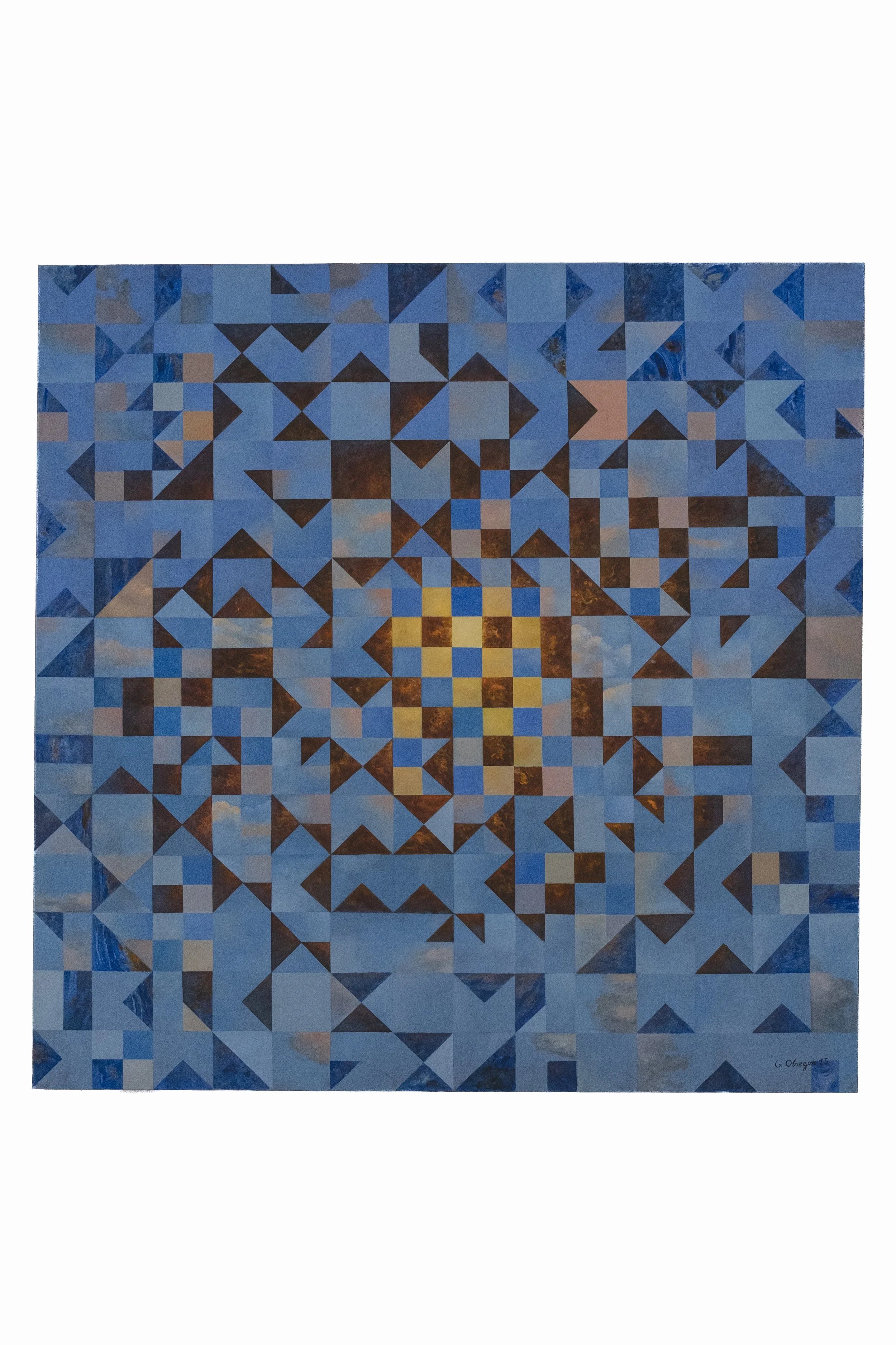 Caprices du Temps, 2015, Acrylic on canvas, 100 X 100 cm