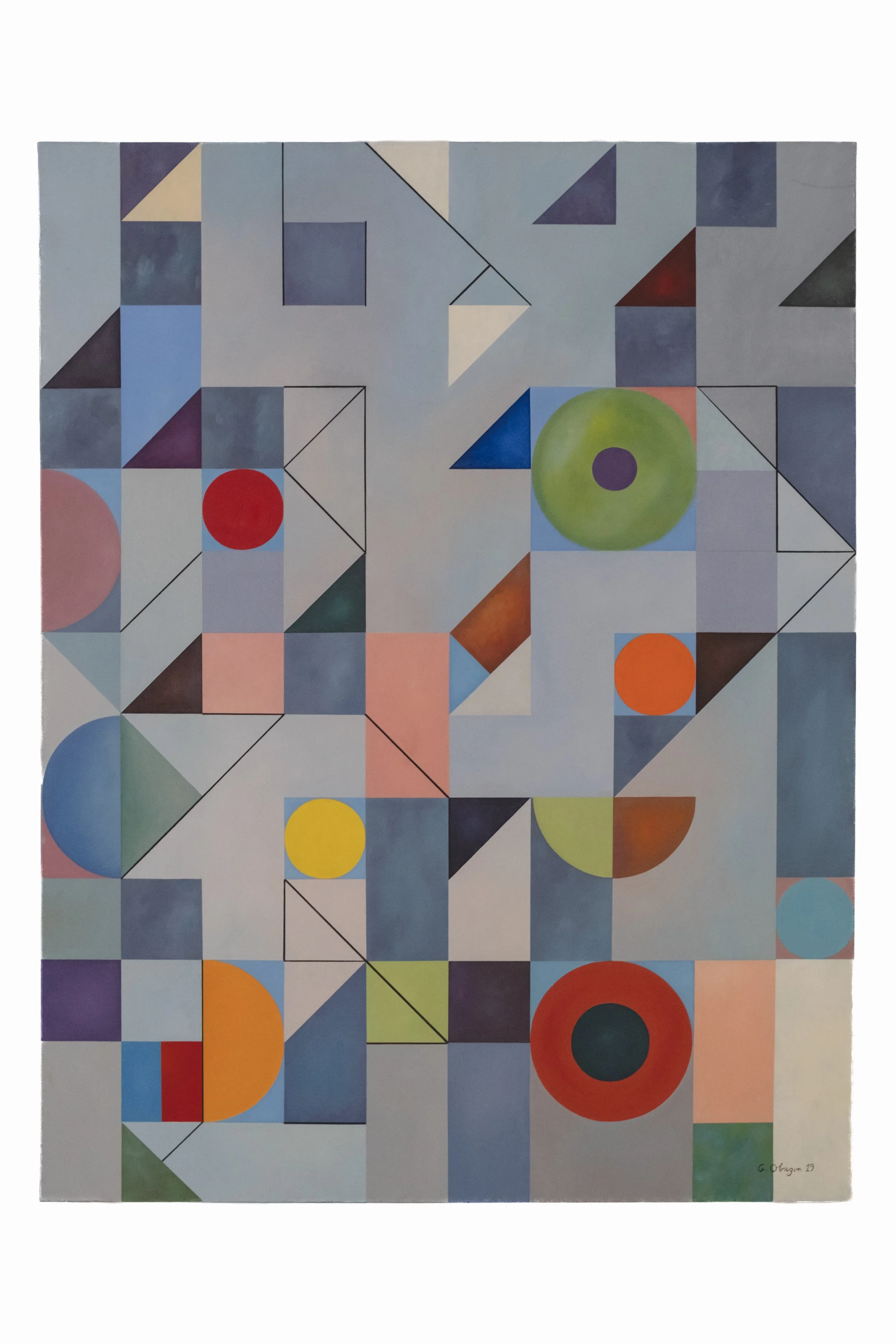 Syntaxe, 2019, Oil on canvas, 116 X 89 cm