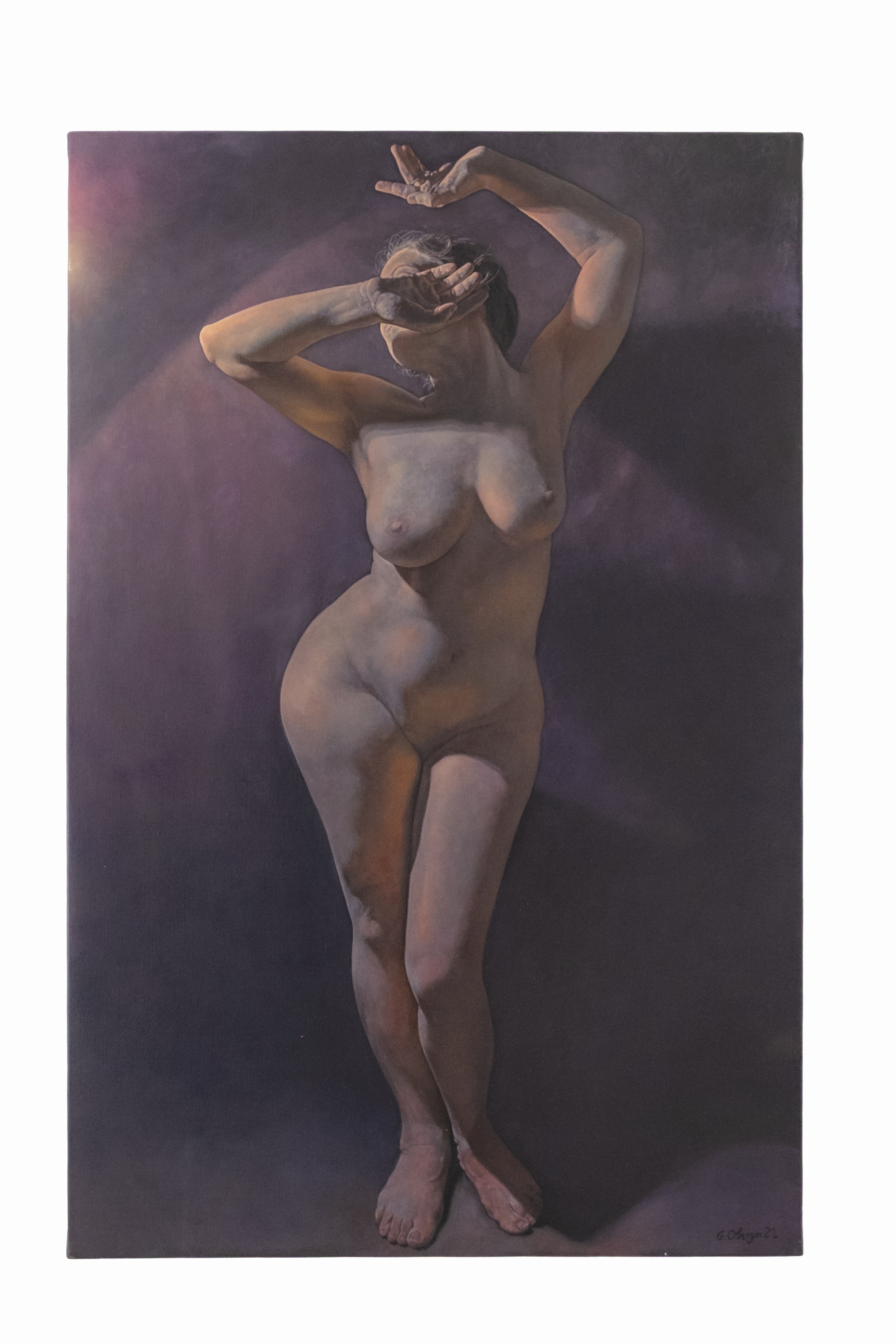 Nu debout, 2021, Oil on canvas, 92 X 60 cm