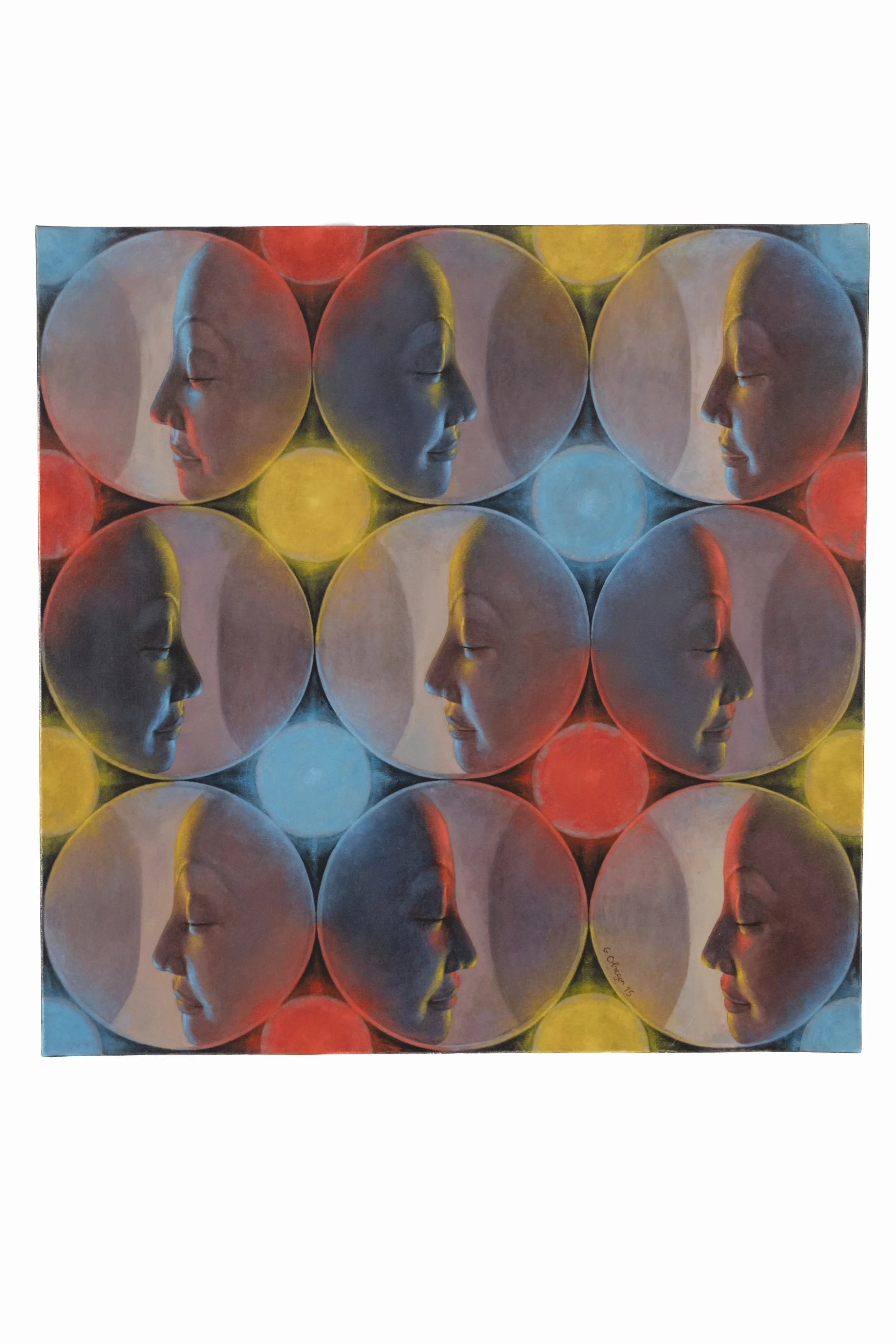 Inspiration, 2015, Acrylic on canvas, 80 X 80 cm