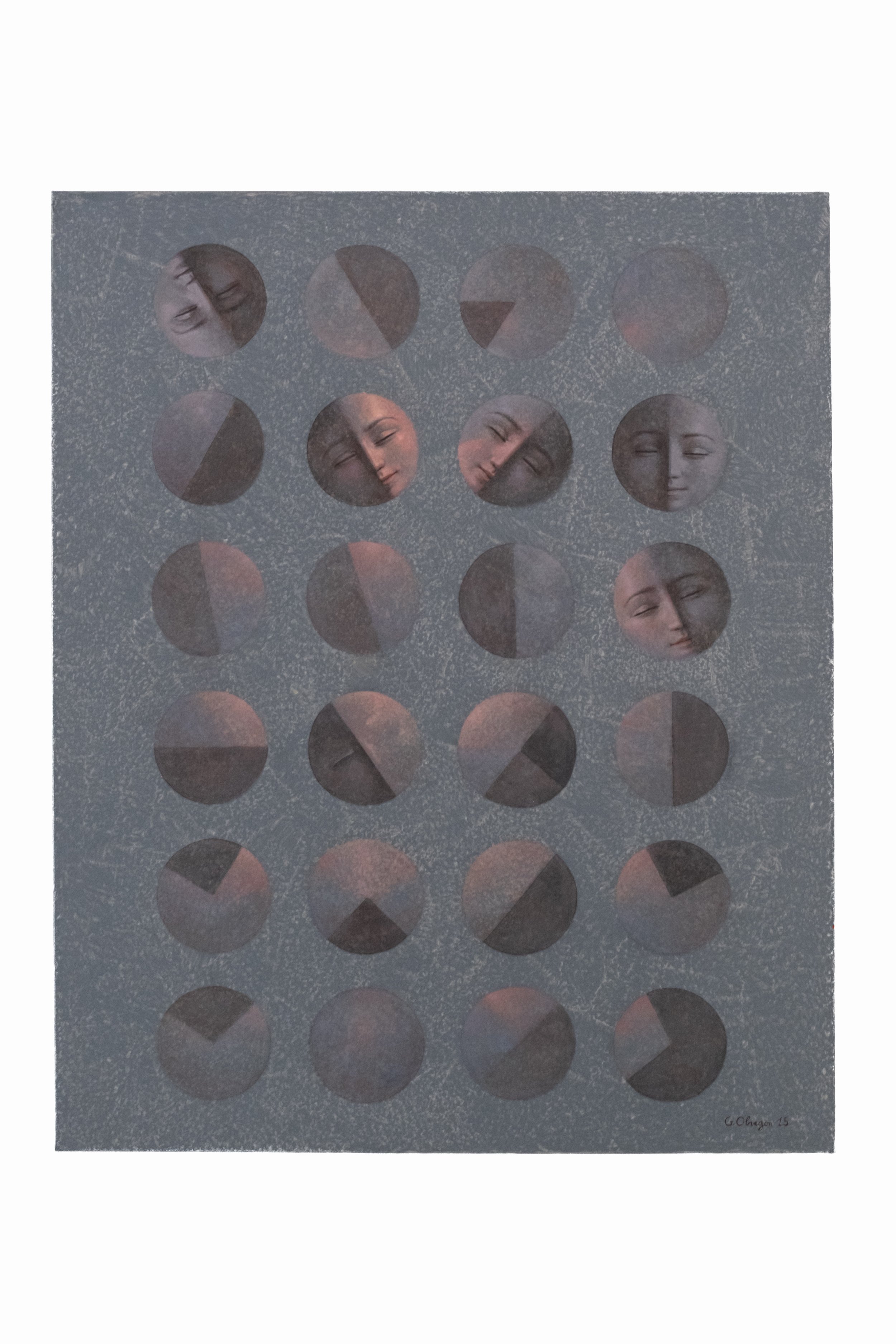 Virevoltes, 2017, Acrylic on canvas, 100 X 81 cm