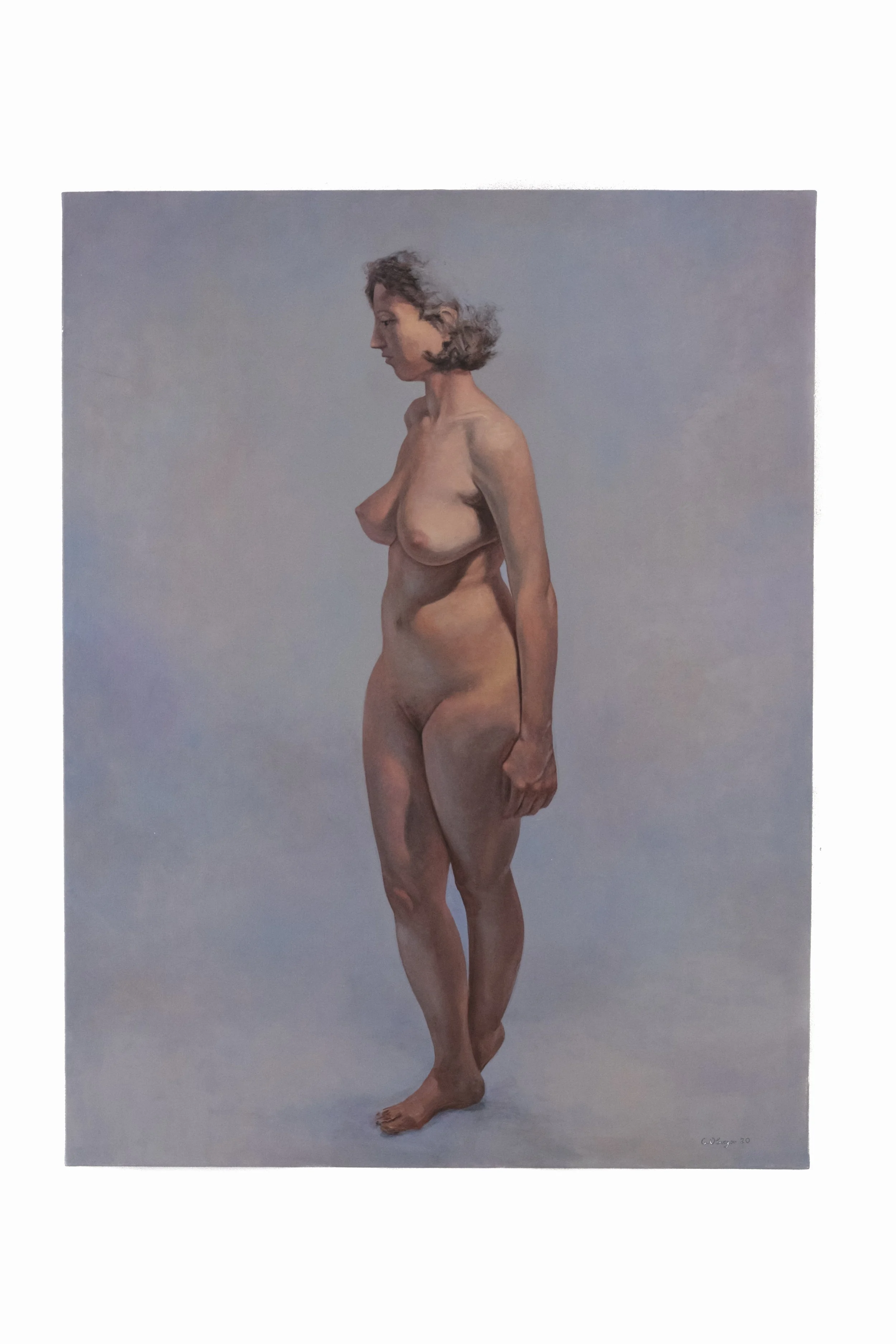 Nu debout, 2020, Oil on canvas, 1116 X 89 cm