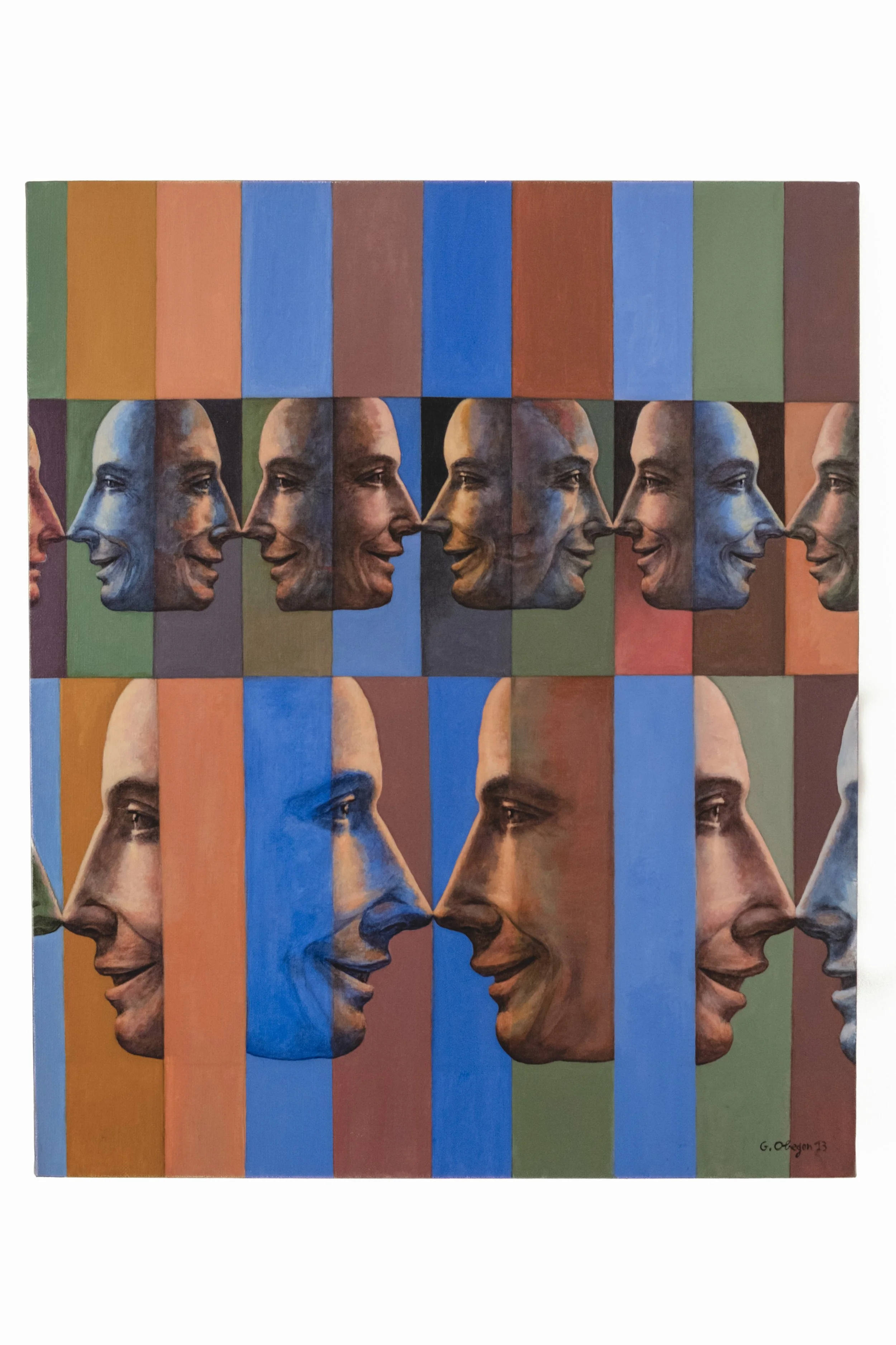 Entrevues, 2013, Acrylic on canvas, 65 X 54 cm