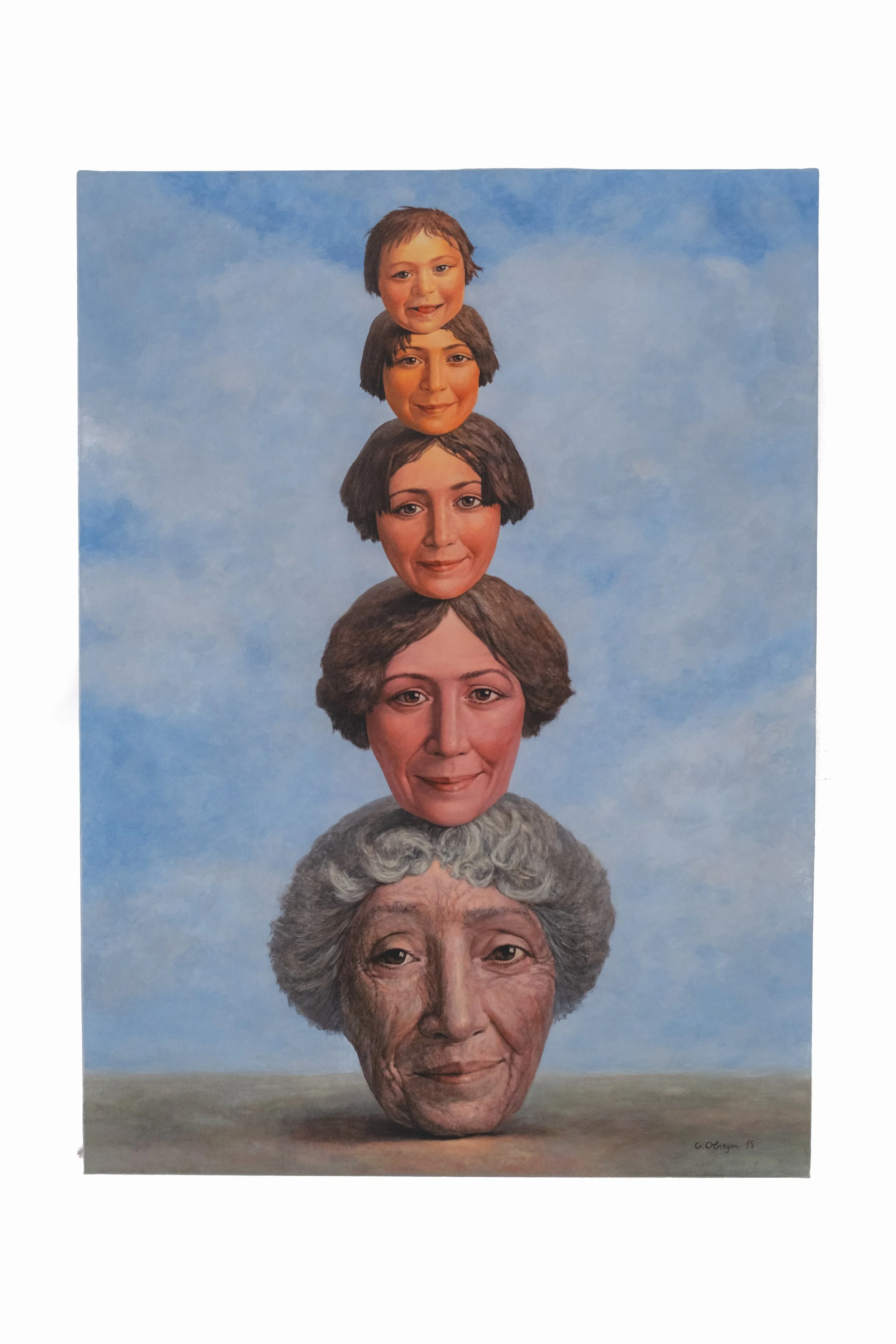 Postérité, 2015, Acrylic on canvas, 100 X 73 cm