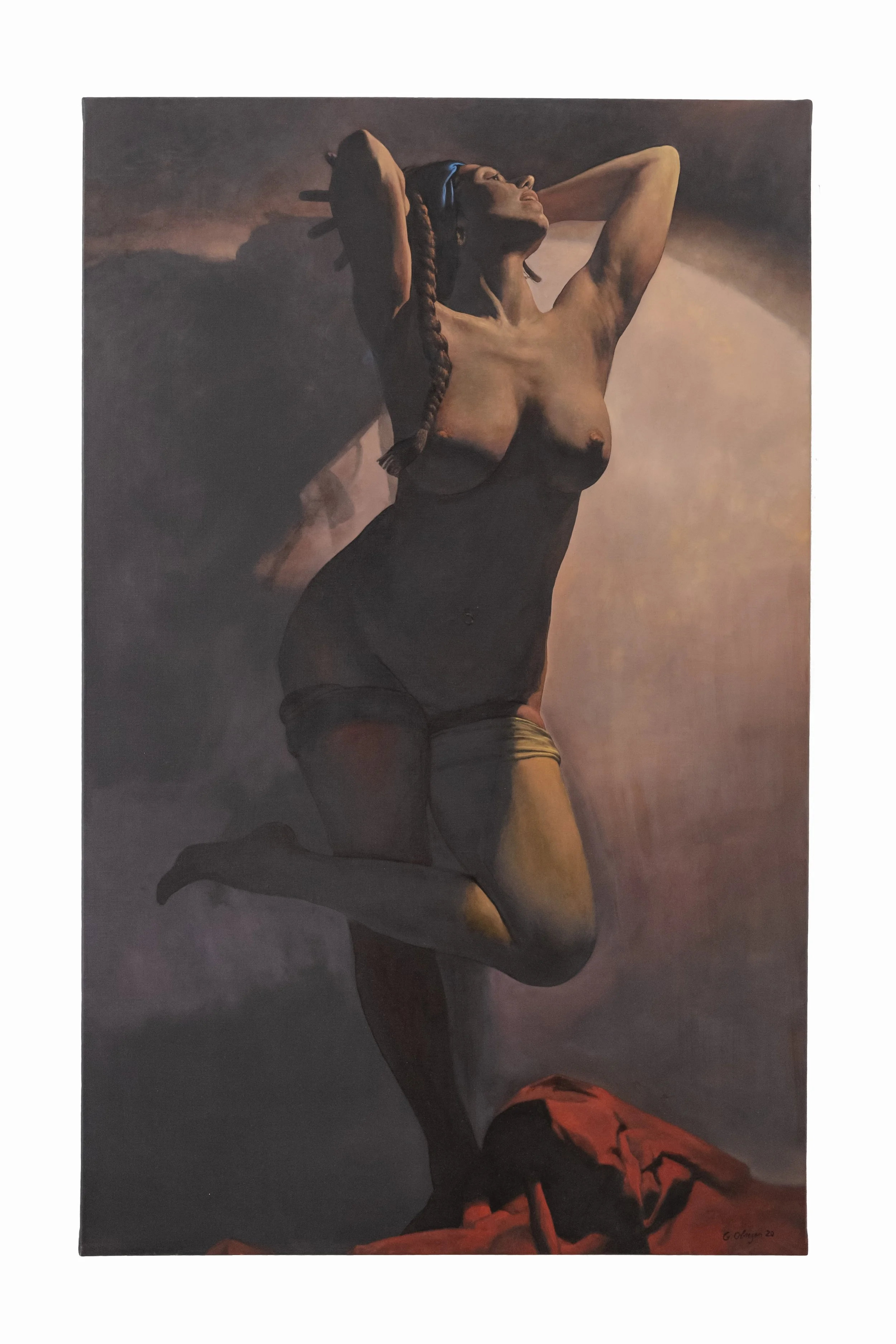 Nu debout, 2021, Oil on canvas, 116 X 73 cm