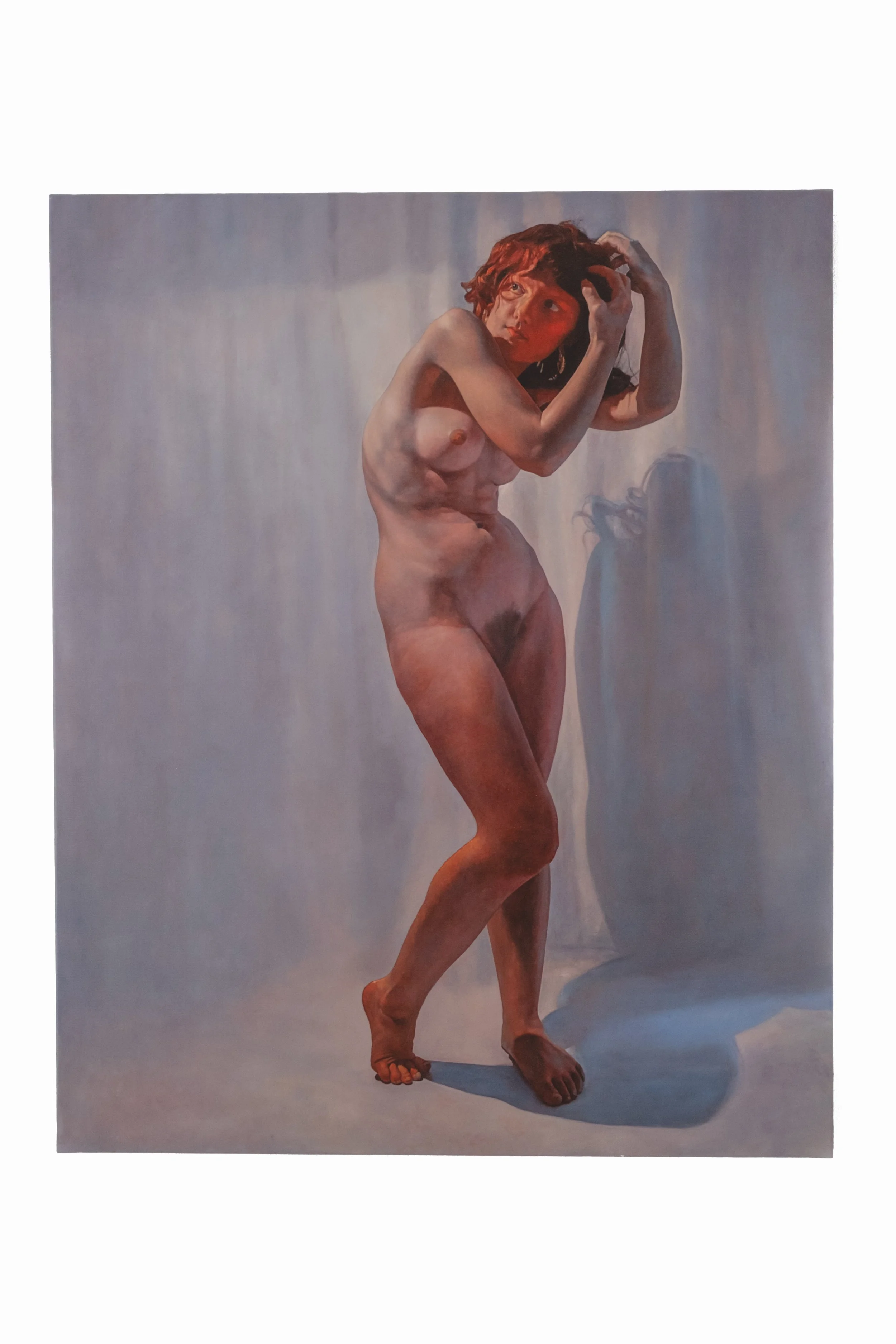 Fear, 2023, Oil on canvas, 100 X 81 cm