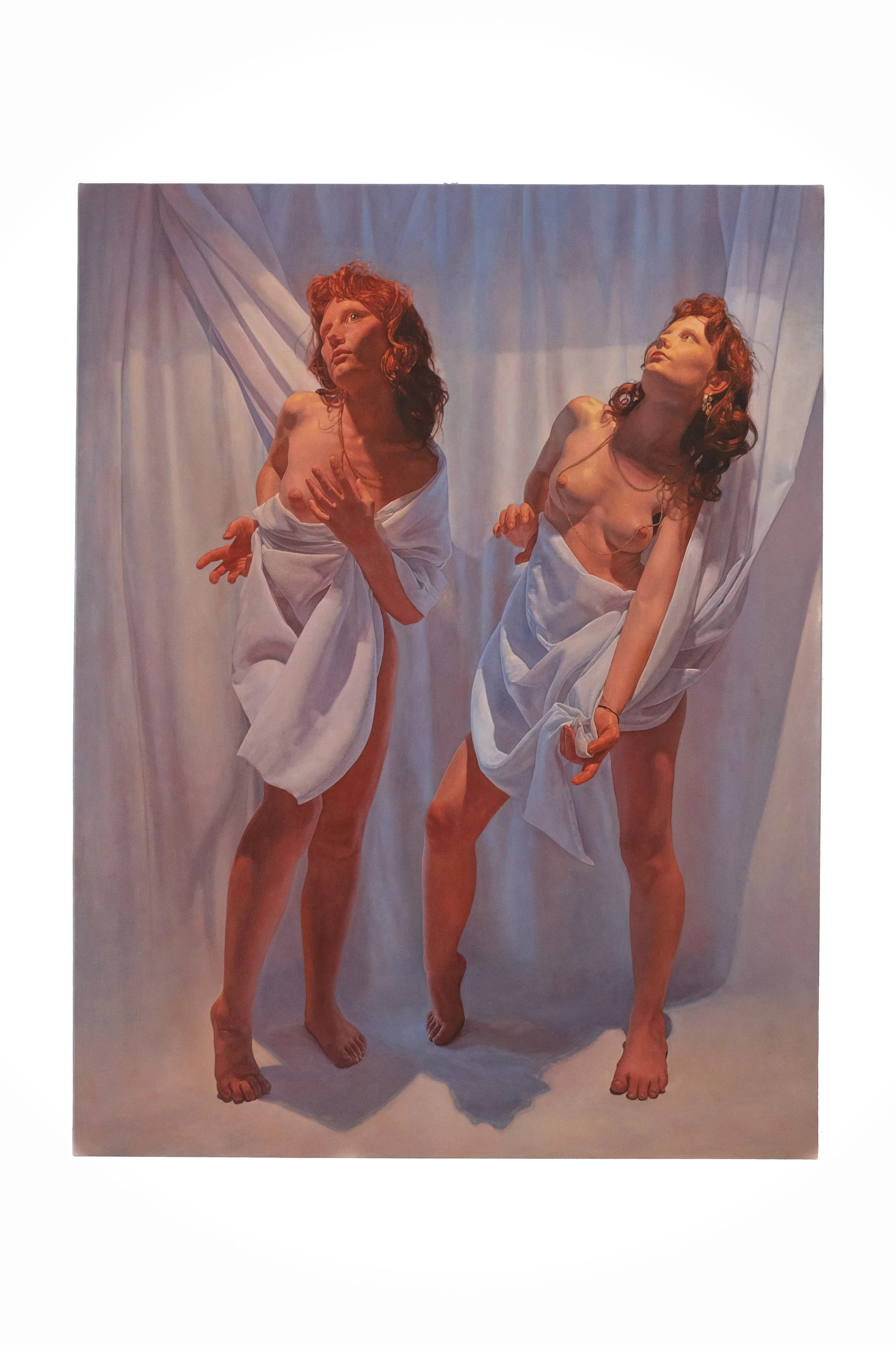 L'Attente, 2023, Oil on canvas, 116 X 89 cm