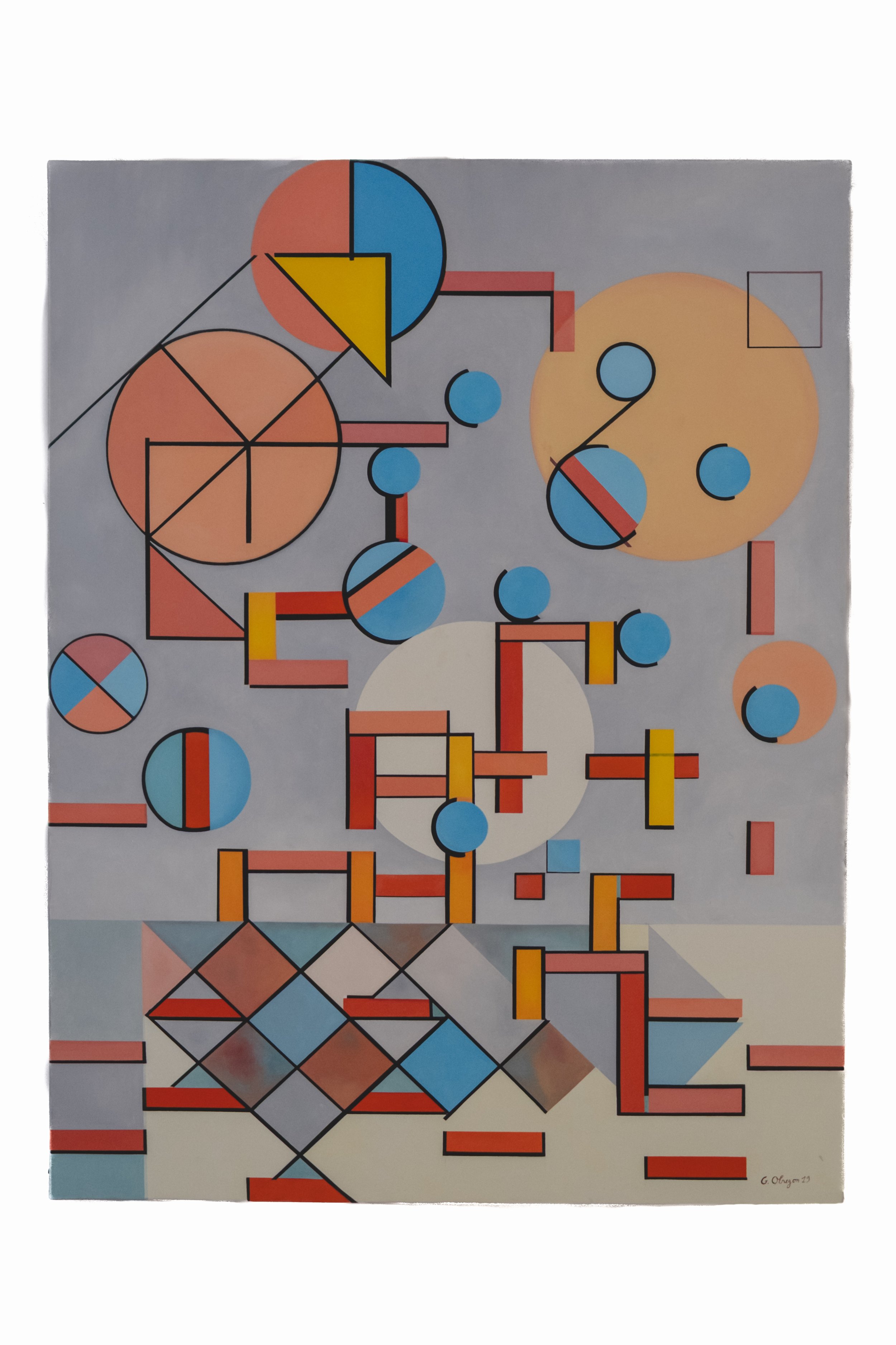Unité, 2019, Oil on canvas, 116 X 89 cm