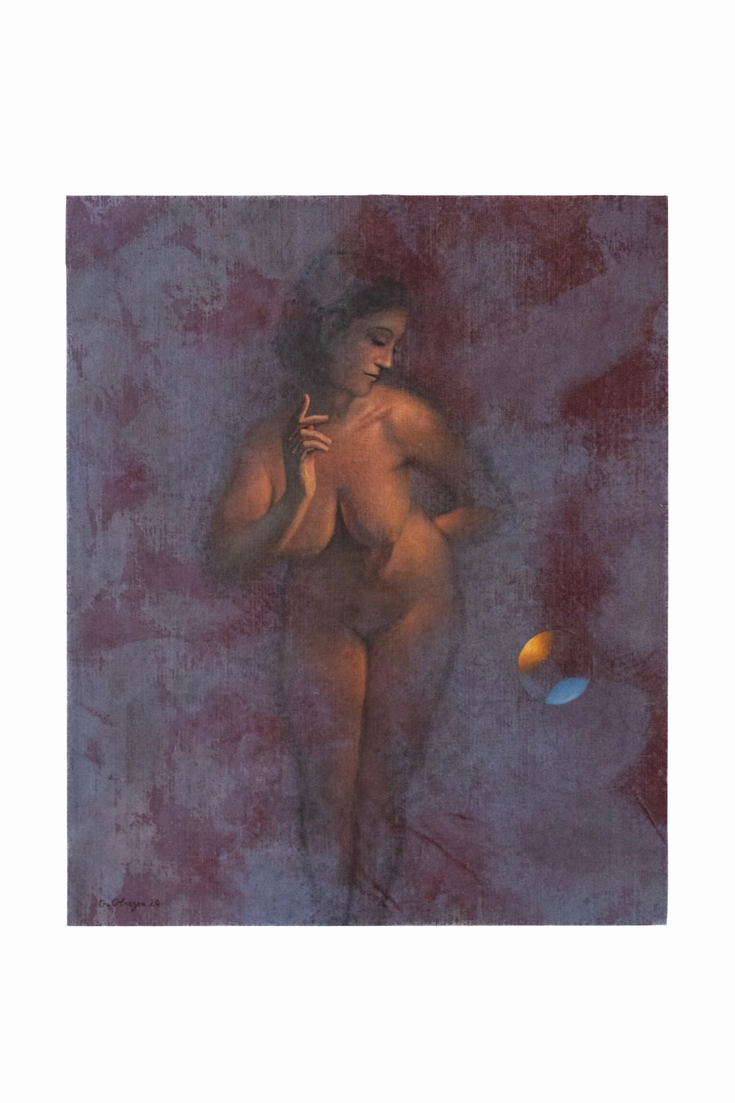 Nu magnétique, 2020, Oil on canvas, 73 X 60 cm