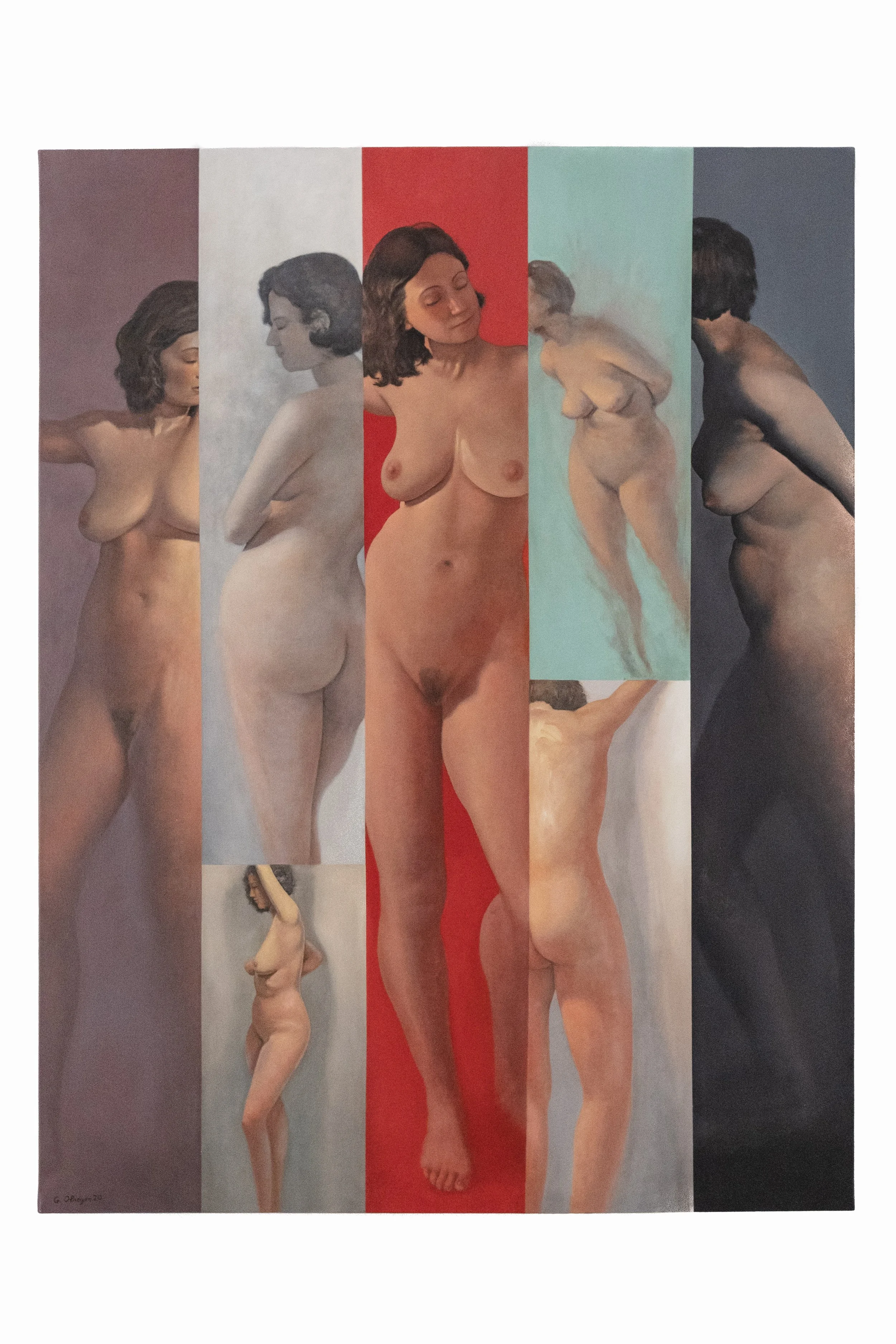 Composition, 2020, Oil on canvas, 116 X 81 cm