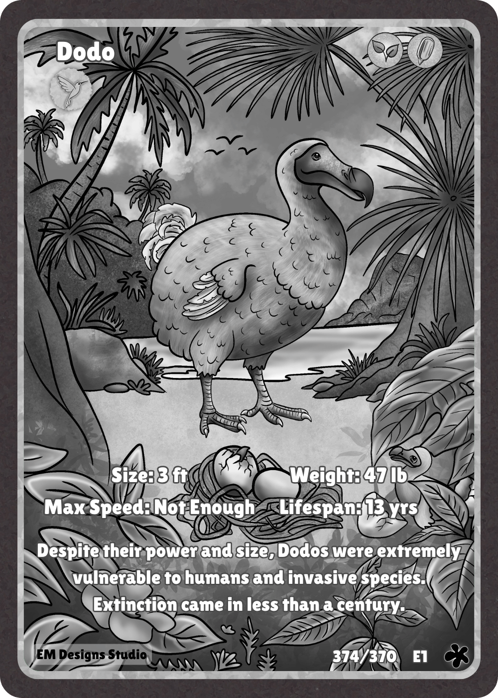 Dodo Full Art BW.png