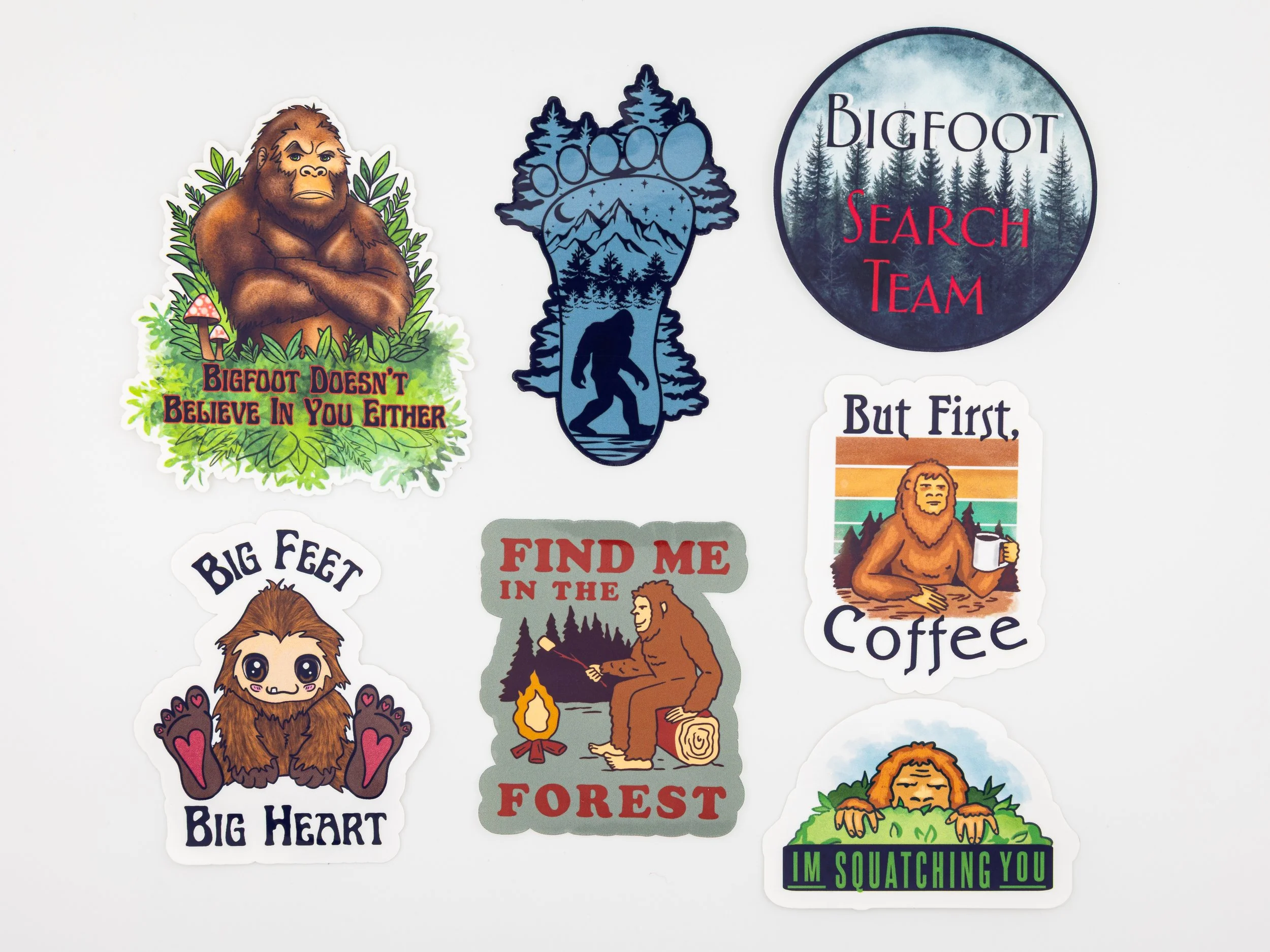 He's Out There! Bigfoot Stickers