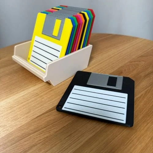 3D Tisk podtácek ve tvaru diskety