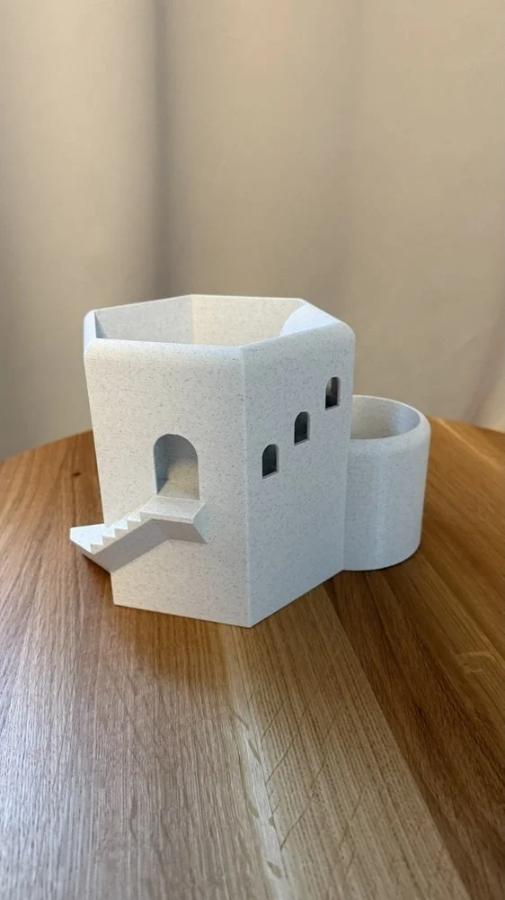 3D Tisk - květináč ve tvaru věže