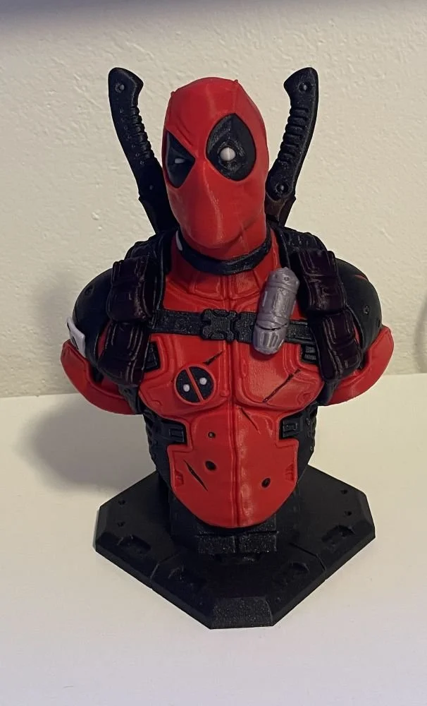3D Tisk soška deadpool
