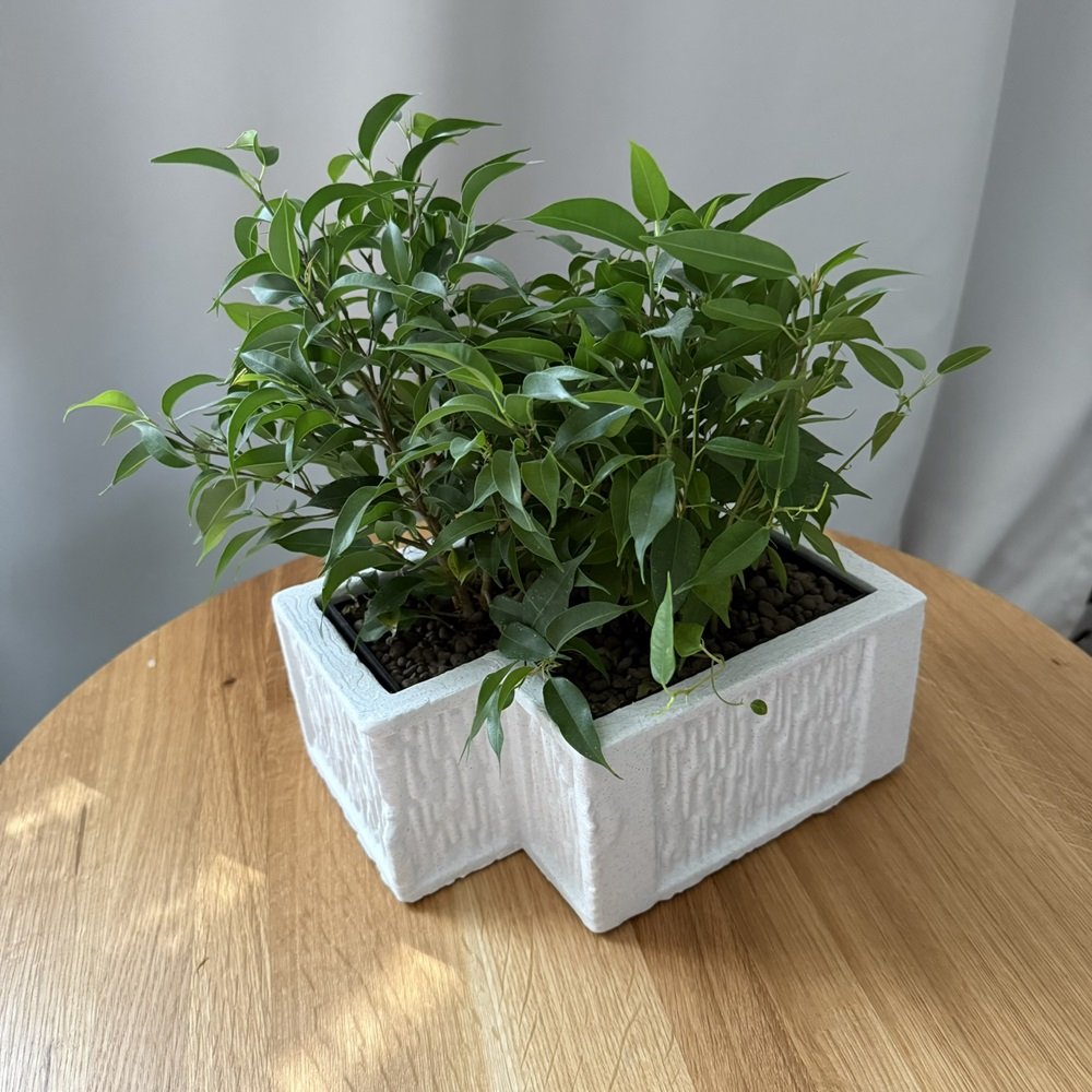 3D Tisk - zmenšenina betonového květináče