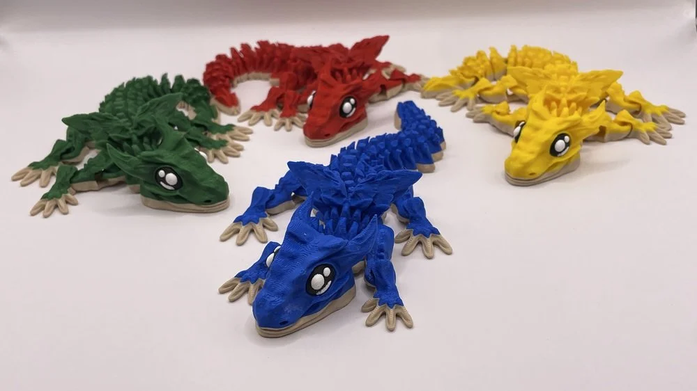 3D Tisk - artikulovatelné ještěrky