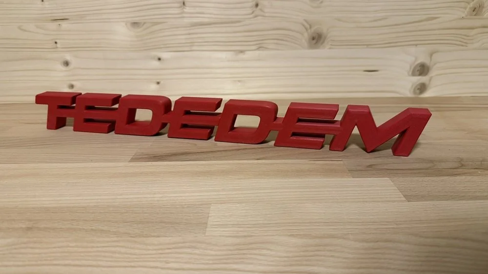 3D Tisk - nápis na kamion