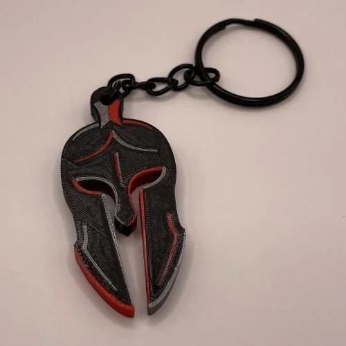 3D Tisk klíčenka ve tvaru loga zákazníka