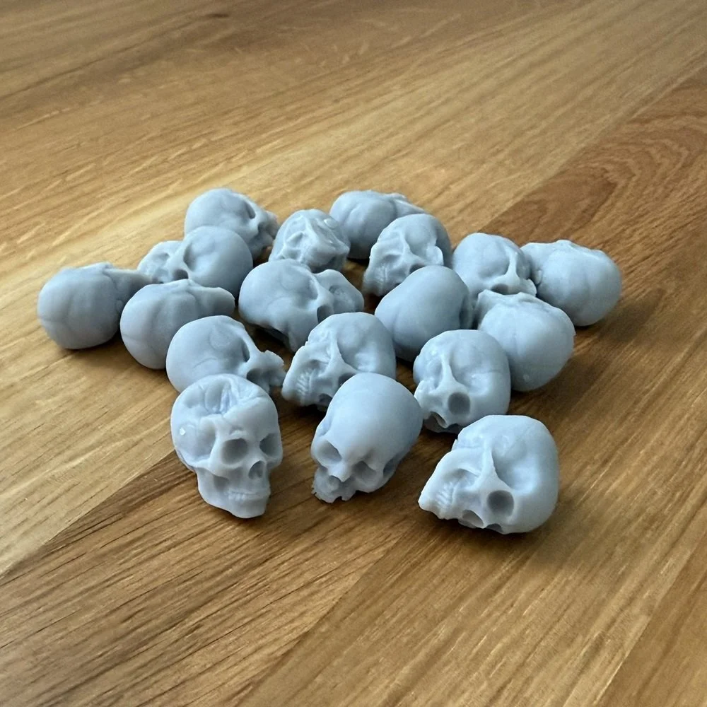 3D Tisk - lebky v měřítku 1/12