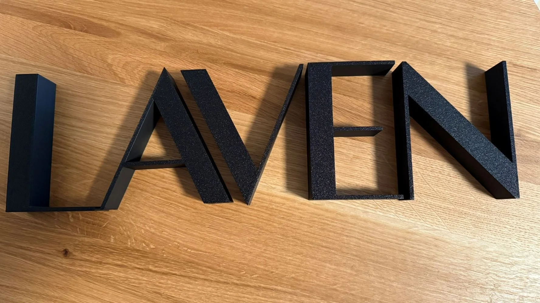 3D Tisk nápis na prodejnu