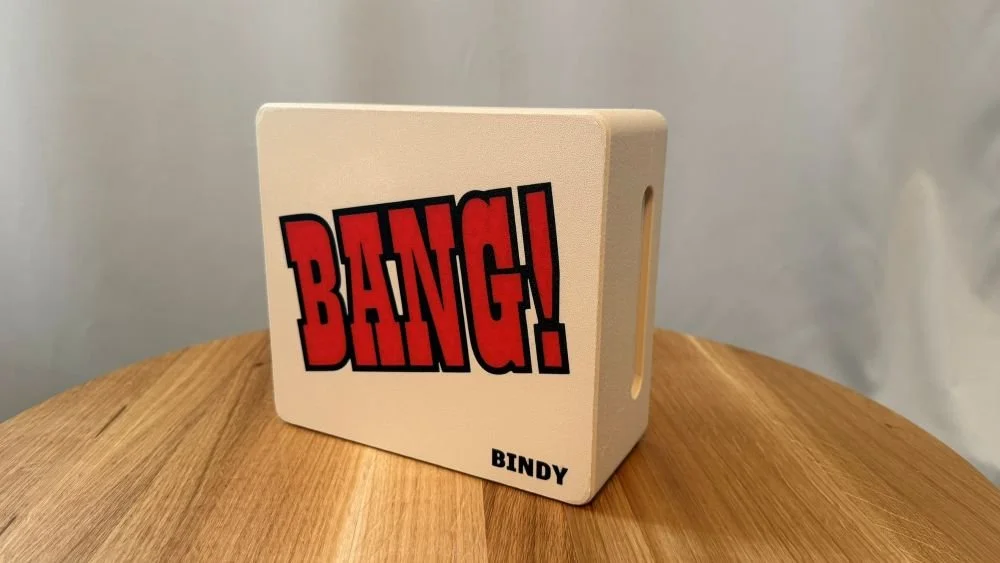 3D Tisk presonalizovaná krabička na karetní hru bang