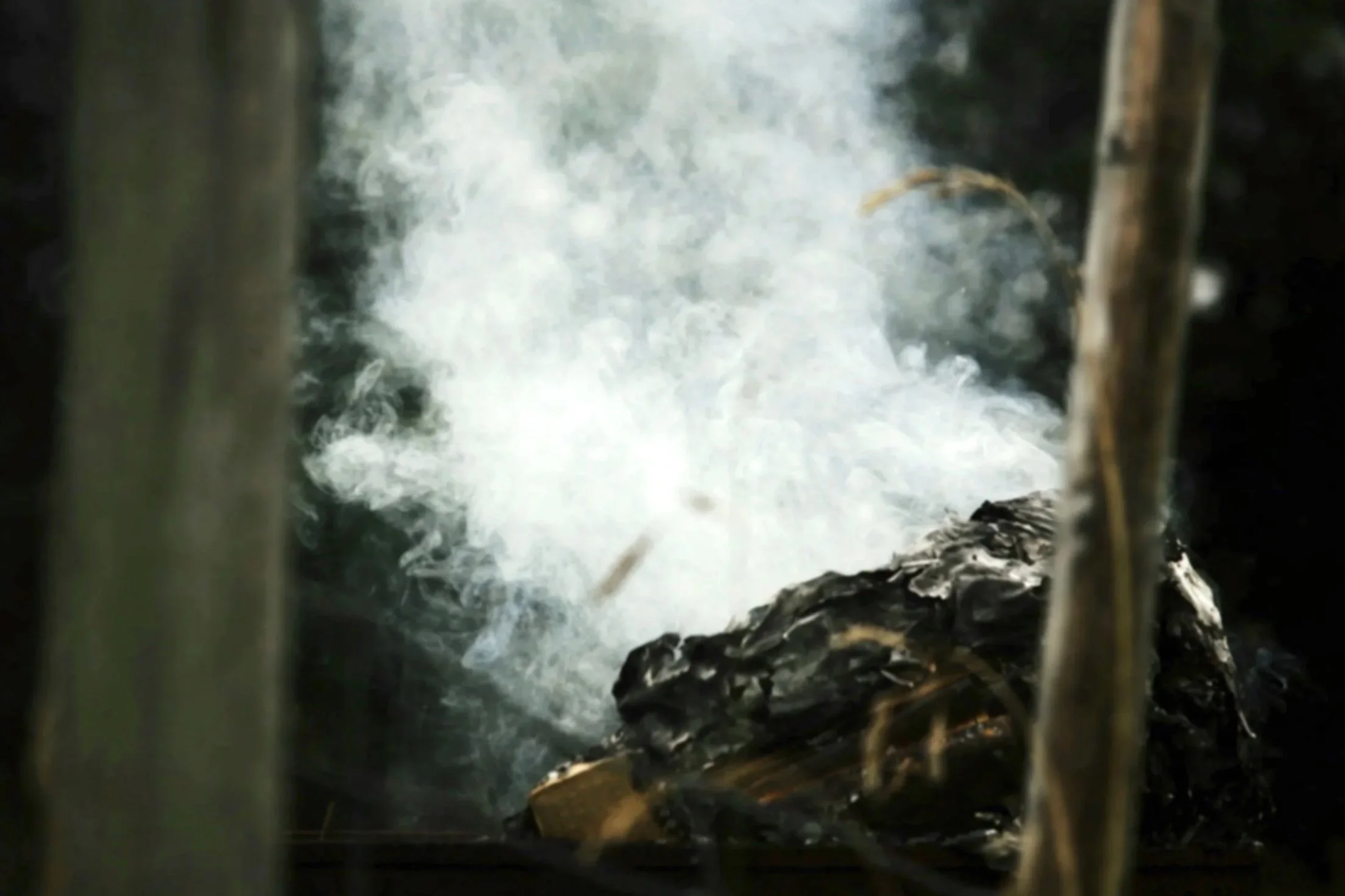 smoke in sauna