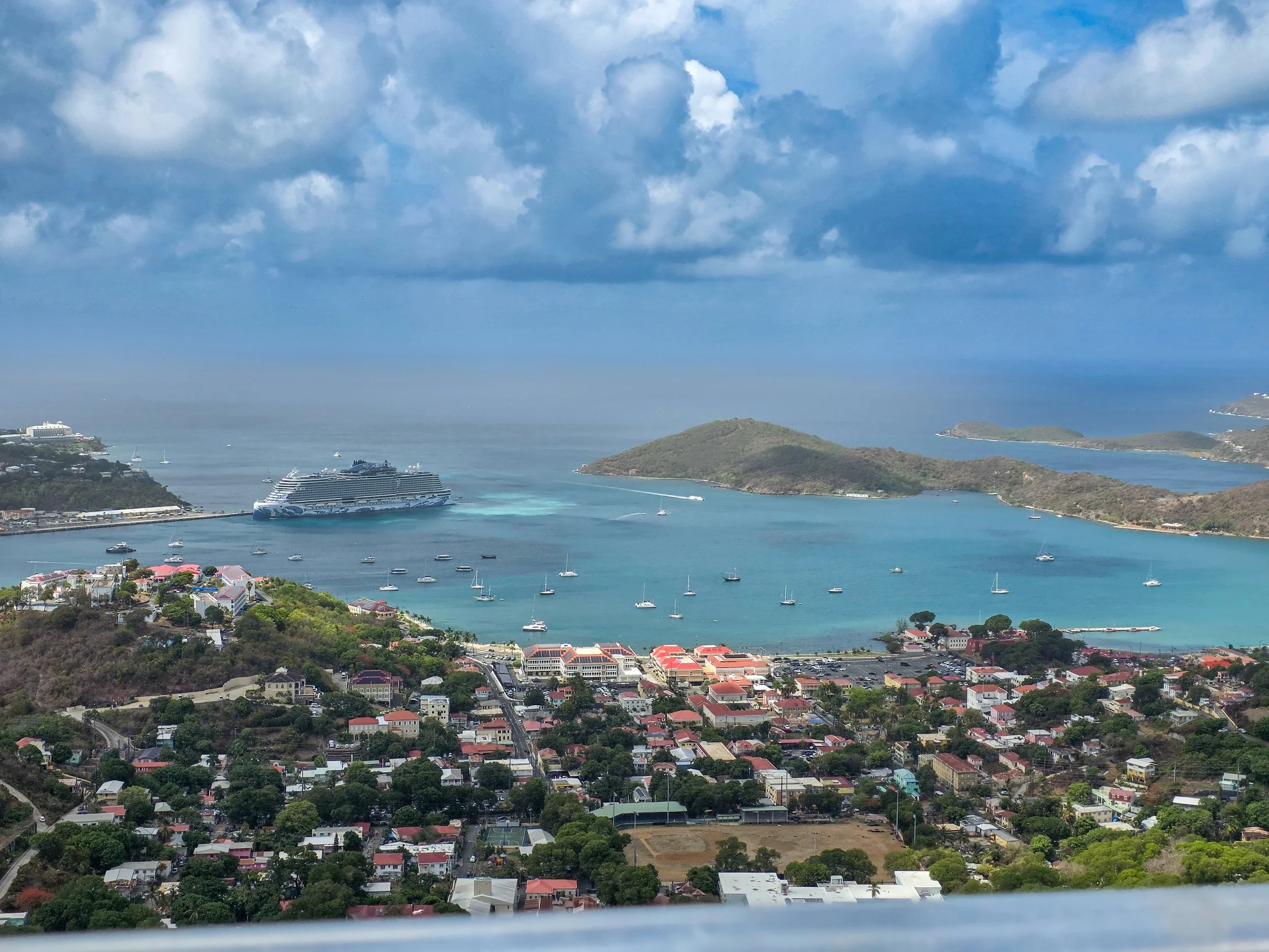 View of Charlotte Amalie from Skyline Look Out.