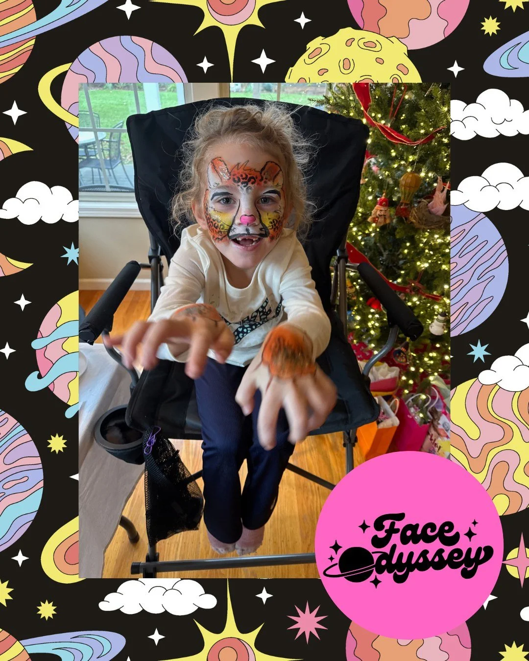 🚀 She&rsquo;s official, folks&mdash;Face Odyssey has launched!

We bring face art, sparkle, and instant main-character energy to your birthday parties, events, and magical moments.
Kids. Grown-ups. All are welcome.

Let&rsquo;s make your next event 