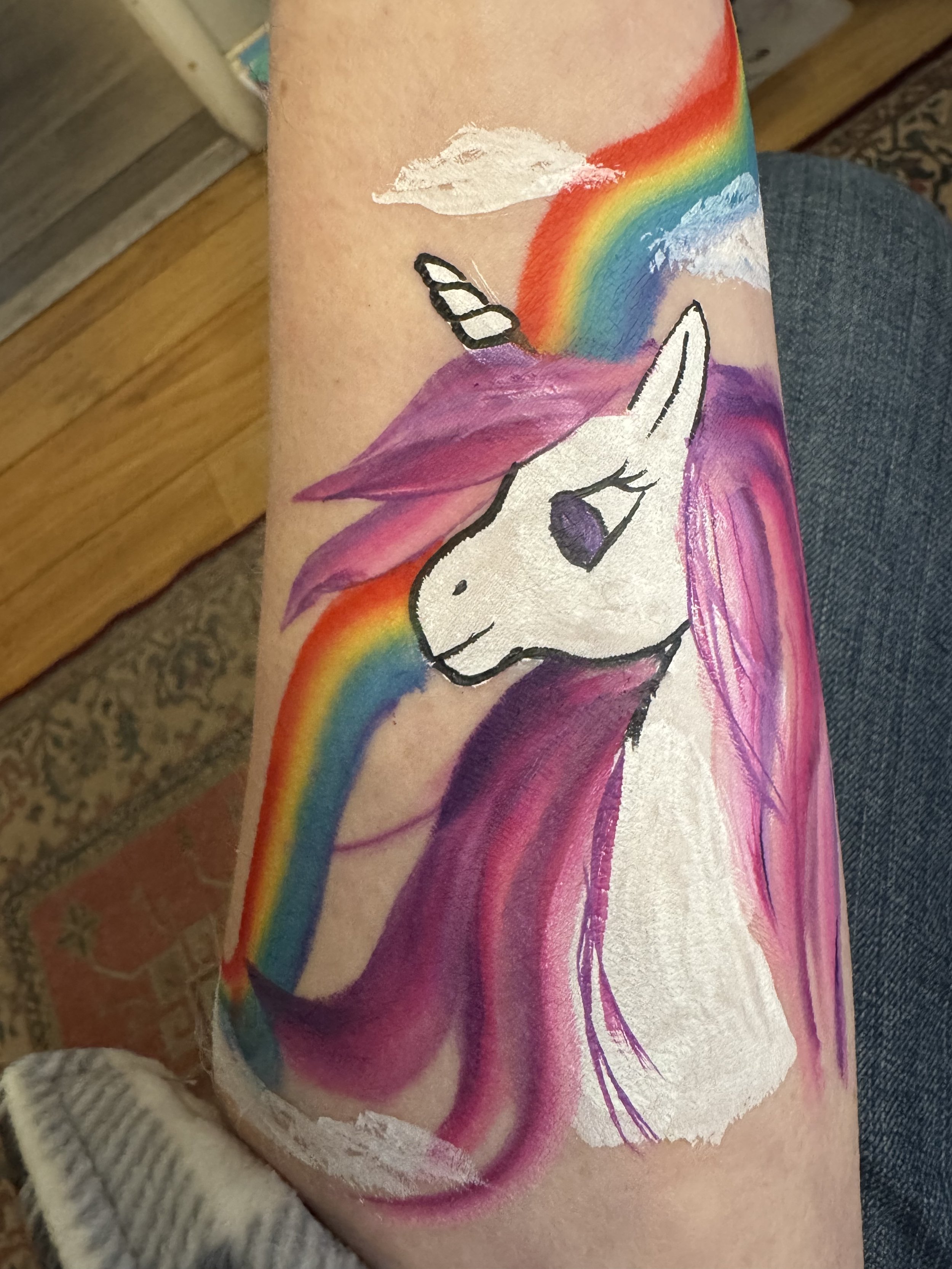 face paint is made for unicorns.