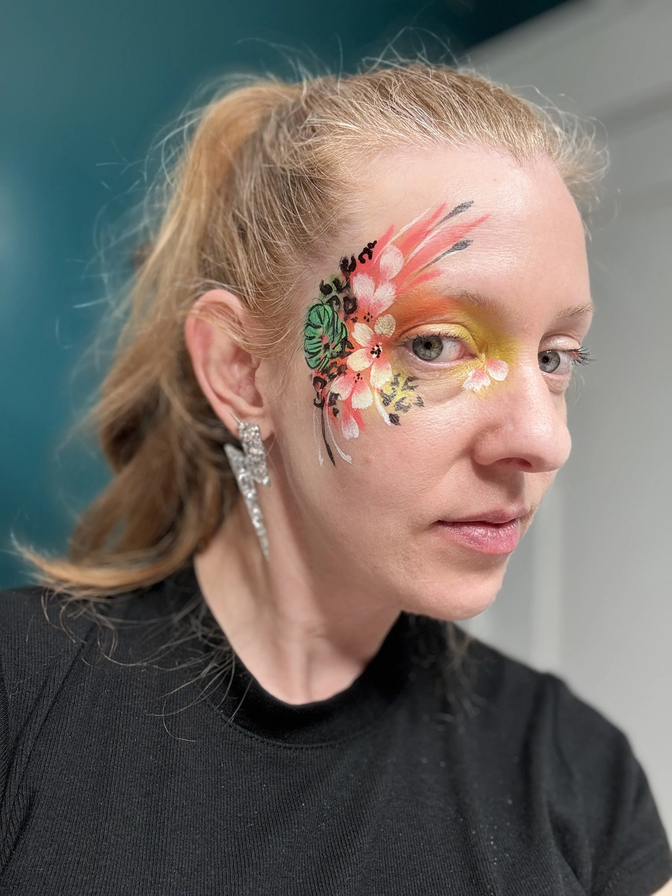 Bright colors and glam design are perfect for ladies' night!