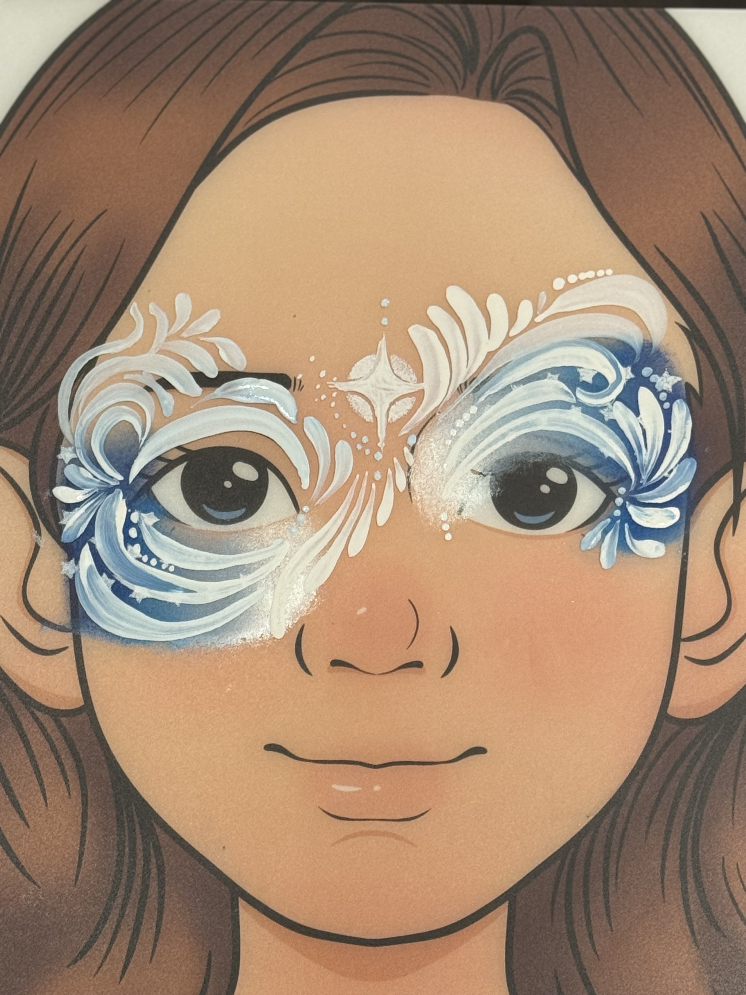 Glam face painting for Sacramento Parties.