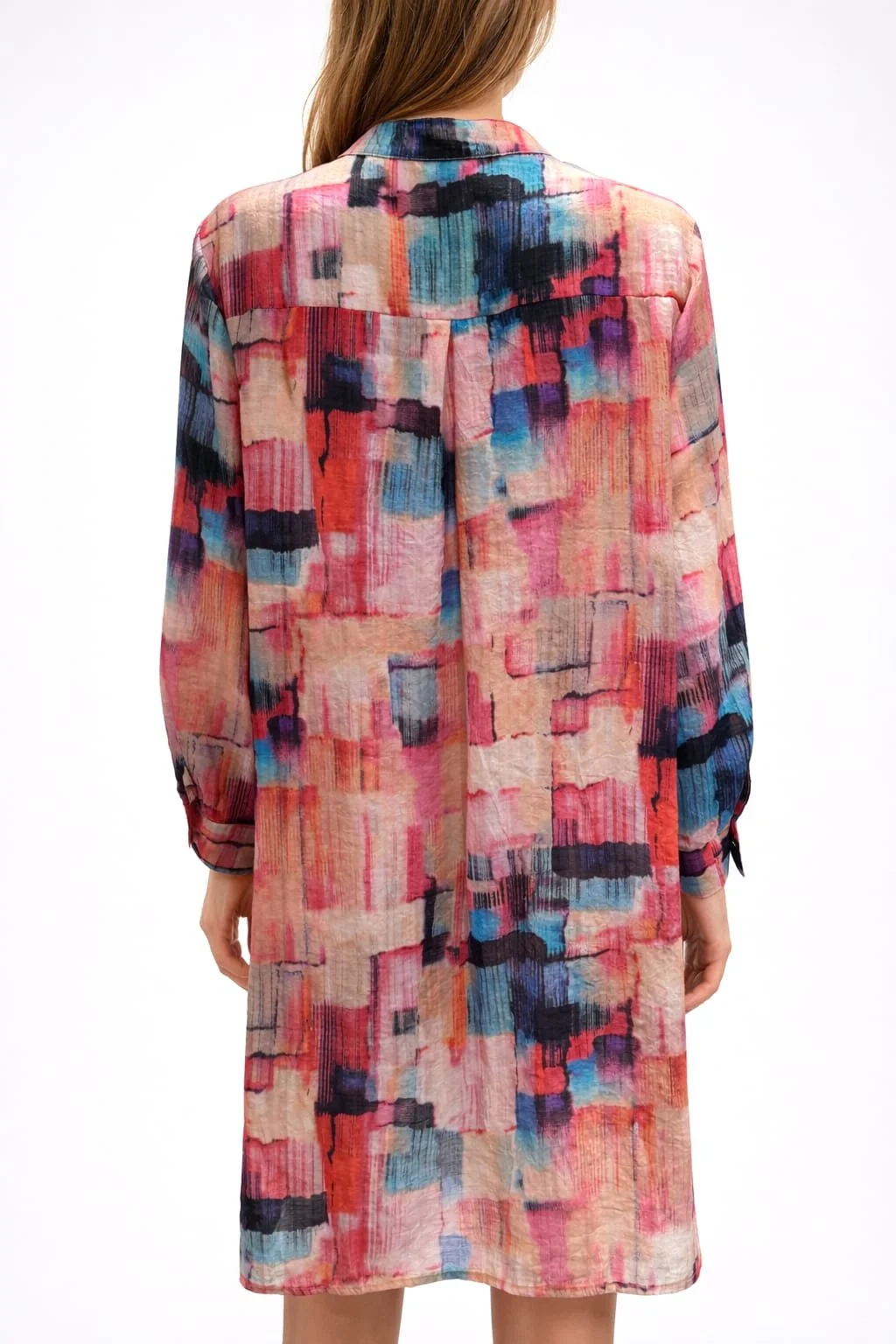 Artists Brush, Buntes Damenhemd, Italian Designers, Rückansicht.jpeg