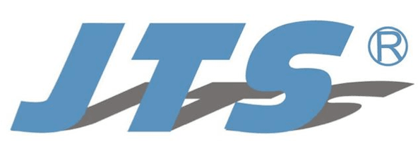 JTS logo with stylized blue and gray letters.