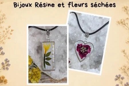 Atelier Bijoux en Résine &amp; Fleurs Séchées 