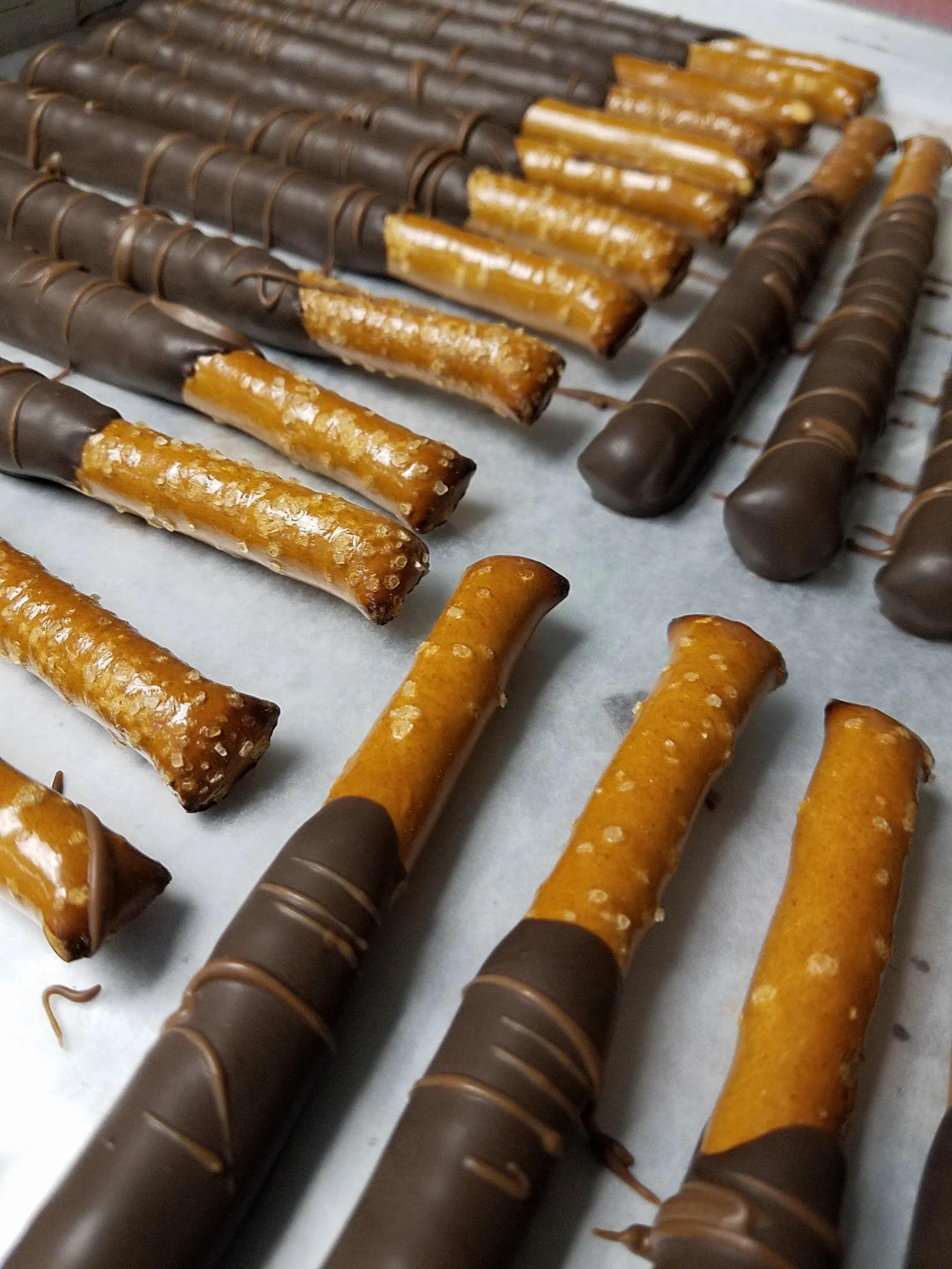 Chocolate Pretzel Rods