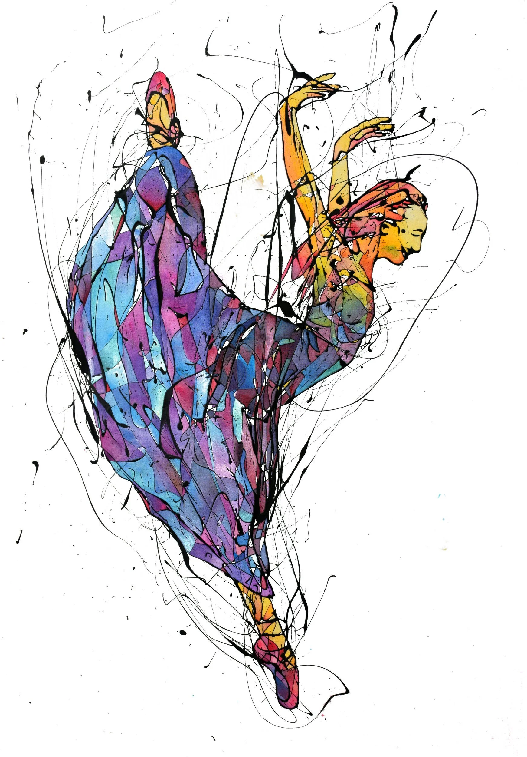 Bailarina con vestido