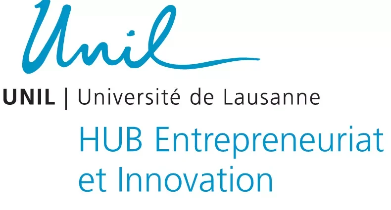 UNIL University of Lausanne HUB Entrepreneurship and Innovation logo.